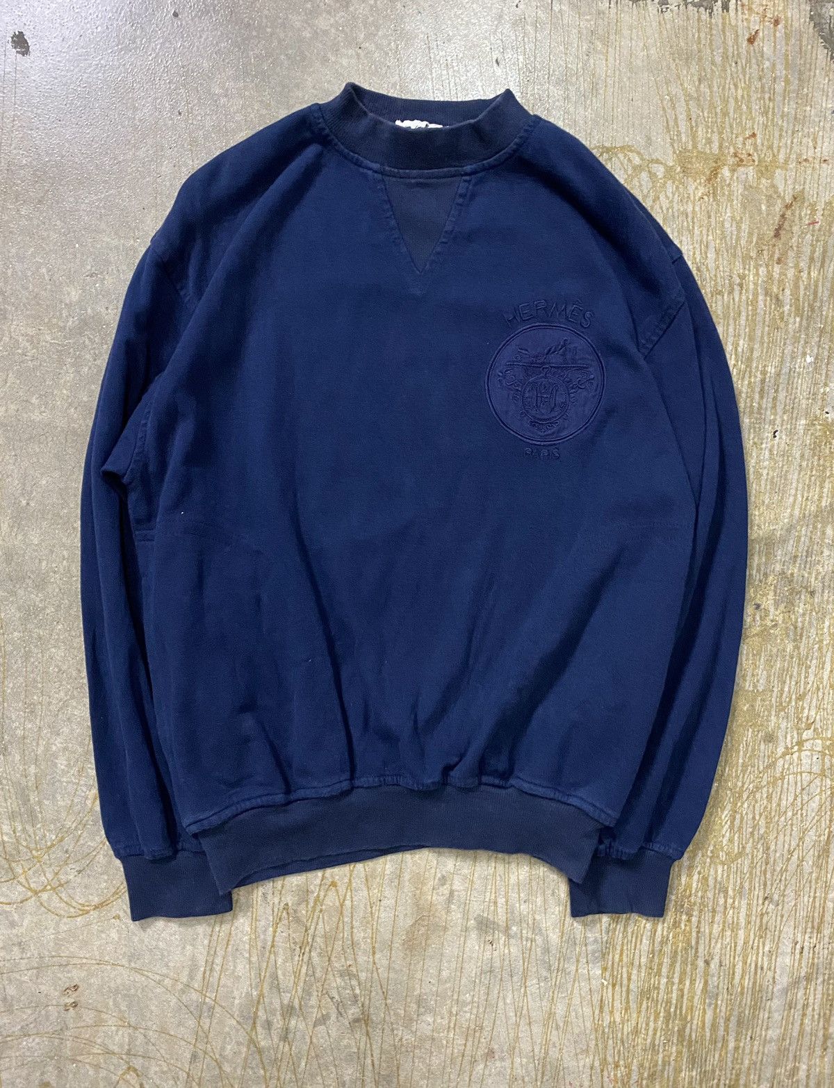 Hermes 80s Hermes Embroidery logo sweatshirt Size US S / EU 44-46 / 1 - 2 Thumbnail
