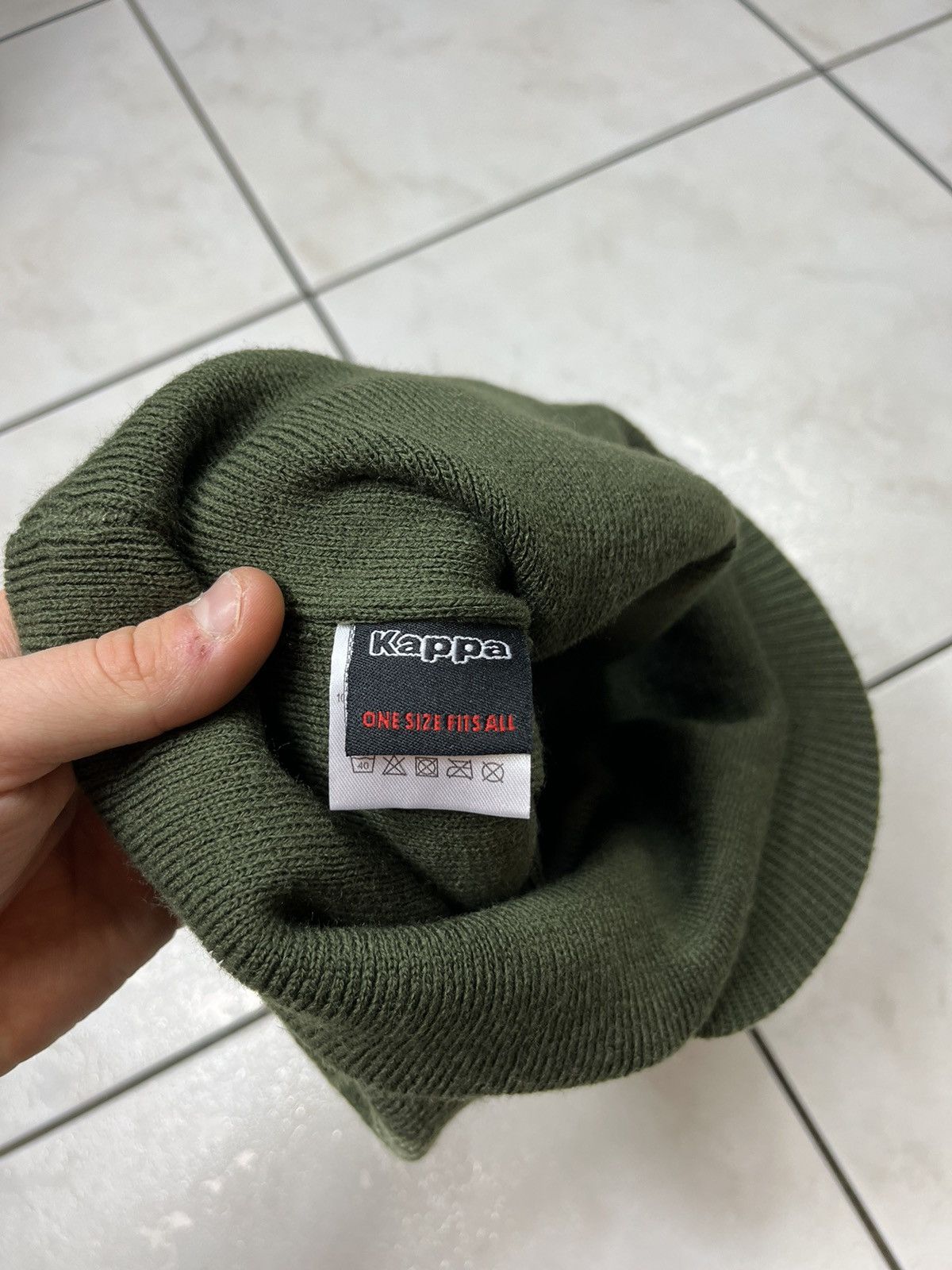 Kappa × Vintage Vintage Kappa visor radar beanie knitted hat cap hip hop y2k Size ONE SIZE - 14 Thumbnail