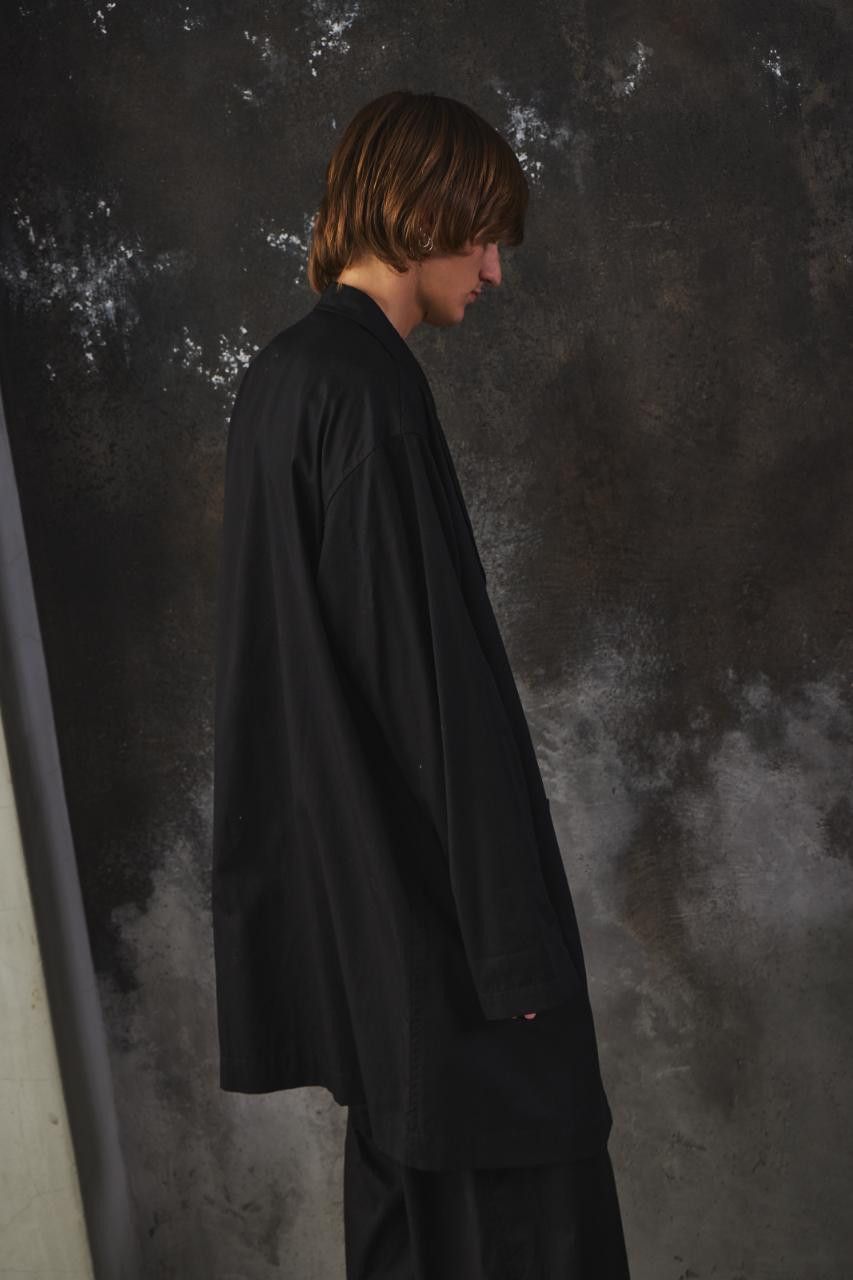 Yohji Yamamoto Ground Y Cotton 3-Button Long Coat Work Jacket Size 50R - 4 Thumbnail