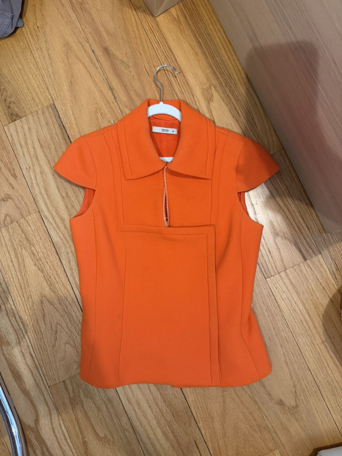 Prada Prada FW 2001 Orange Runway Top Size S / US 4 / IT 40 - 3 Thumbnail