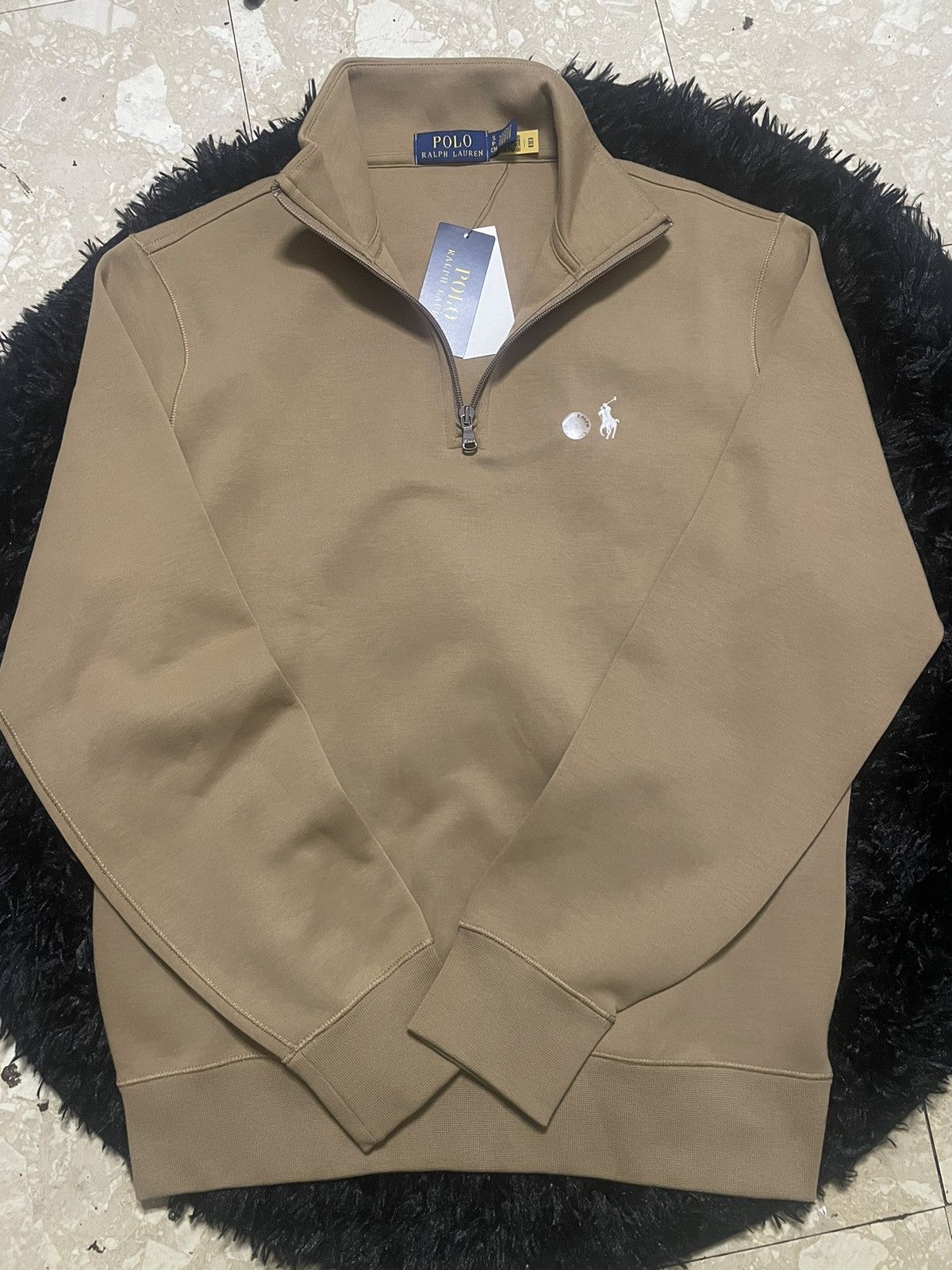 Polo Ralph Lauren POLO RALPH LAUREN DOUBLE KNIT QUARTER ZIP PULLOVER Size US S / EU 44-46 / 1 - 1 Thumbnail