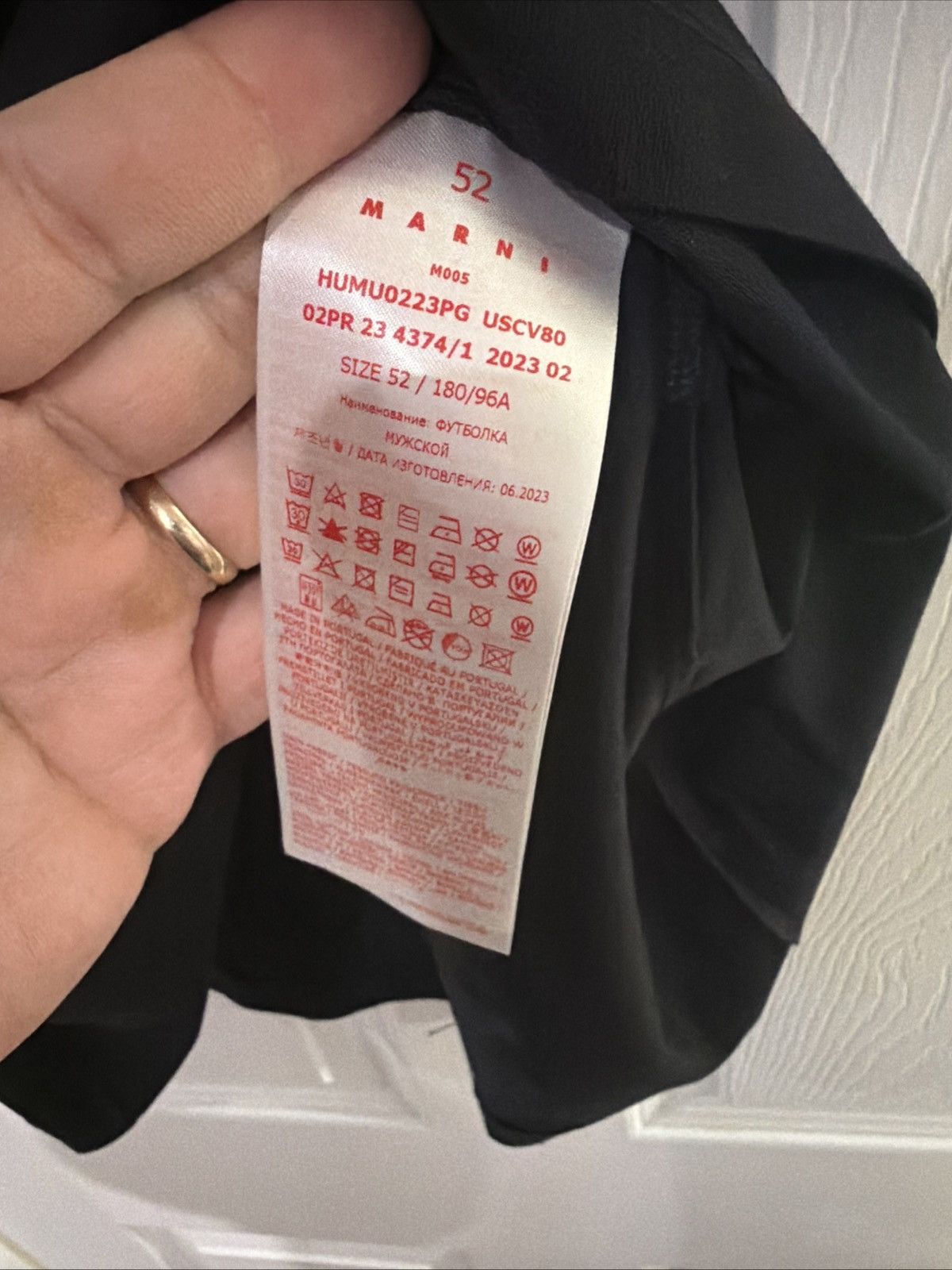 Marni MARNI short-sleeve round-neck printed , black Circular Tee Size US XL / EU 56 / 4 - 5 Thumbnail