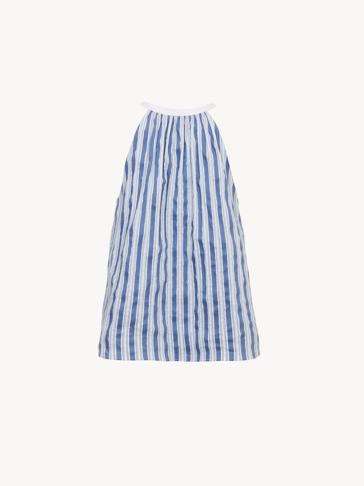 Chloe o1loc1c10425 Halter Neck Top for Women in Blue/White Size S / US 4 / IT 40 - 6 Thumbnail
