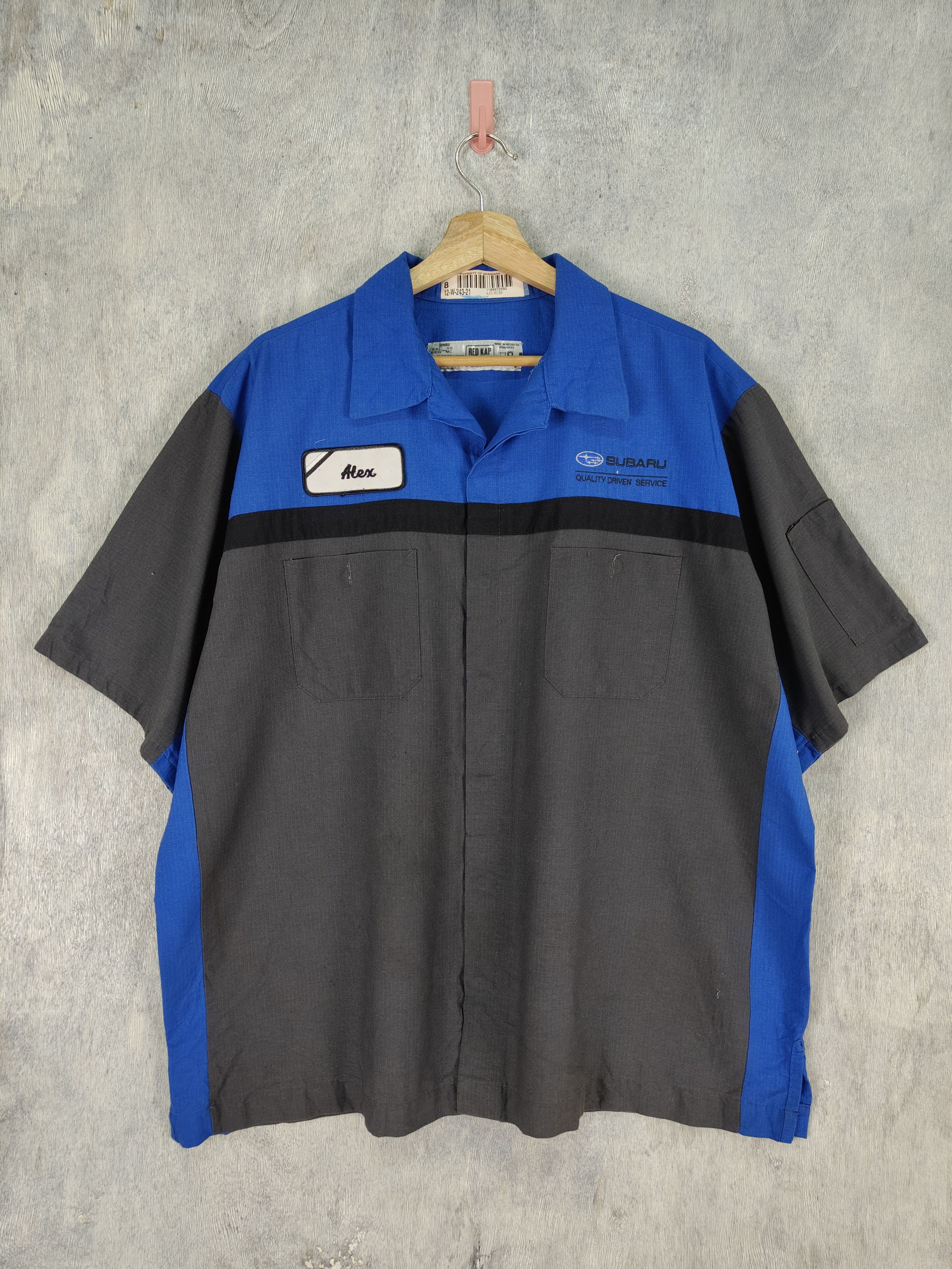 Vintage Vintage Subaru Racing Team Workwear Button Up Shirt Size US XXL / EU 58 / 5 - 1 Thumbnail