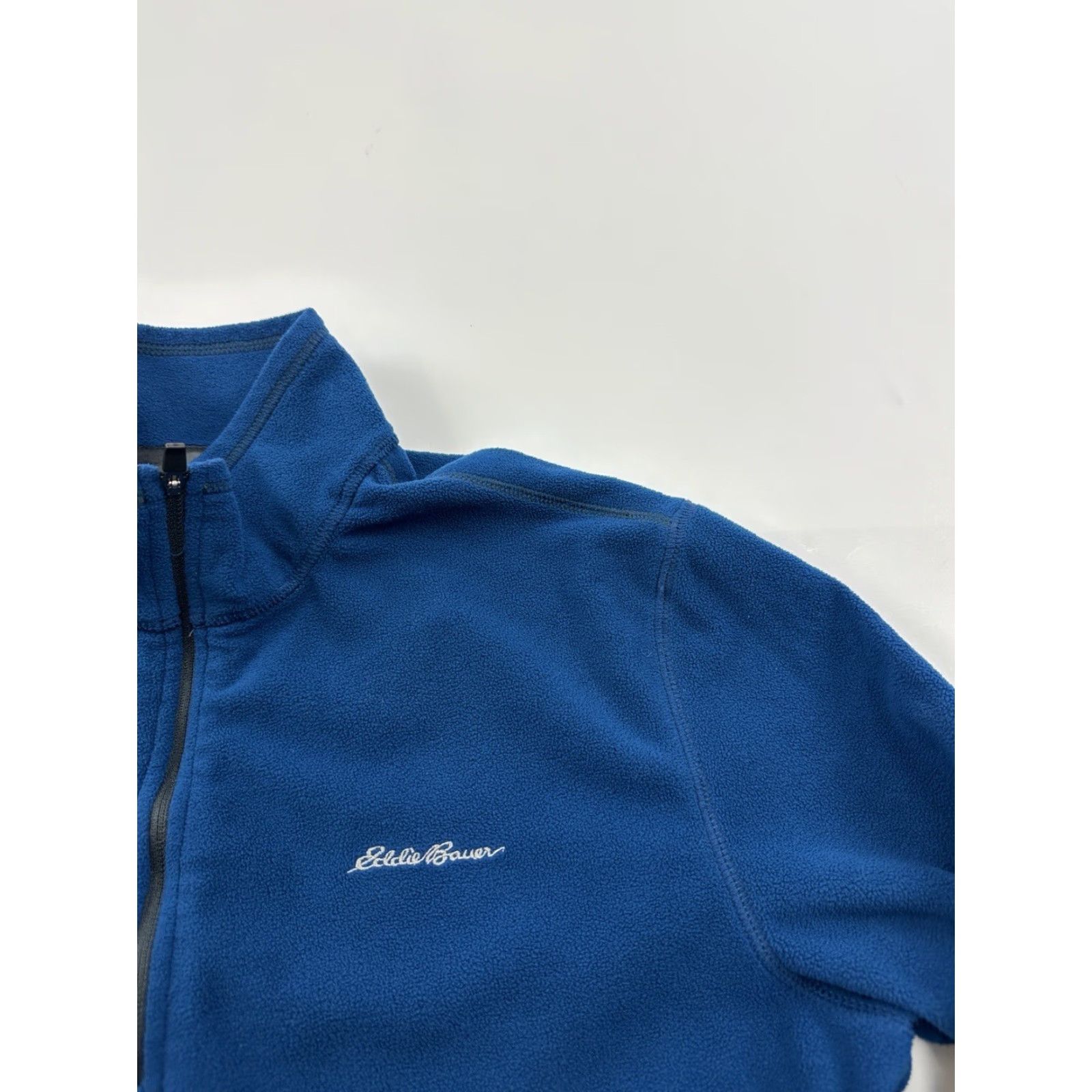 Eddie Bauer Eddie Bauer Sweatshirt Mens Medium Blue 1/4 Zip Mock Neck Fleece Pullover Logo Size US M / EU 48-50 / 2 - 2 Thumbnail