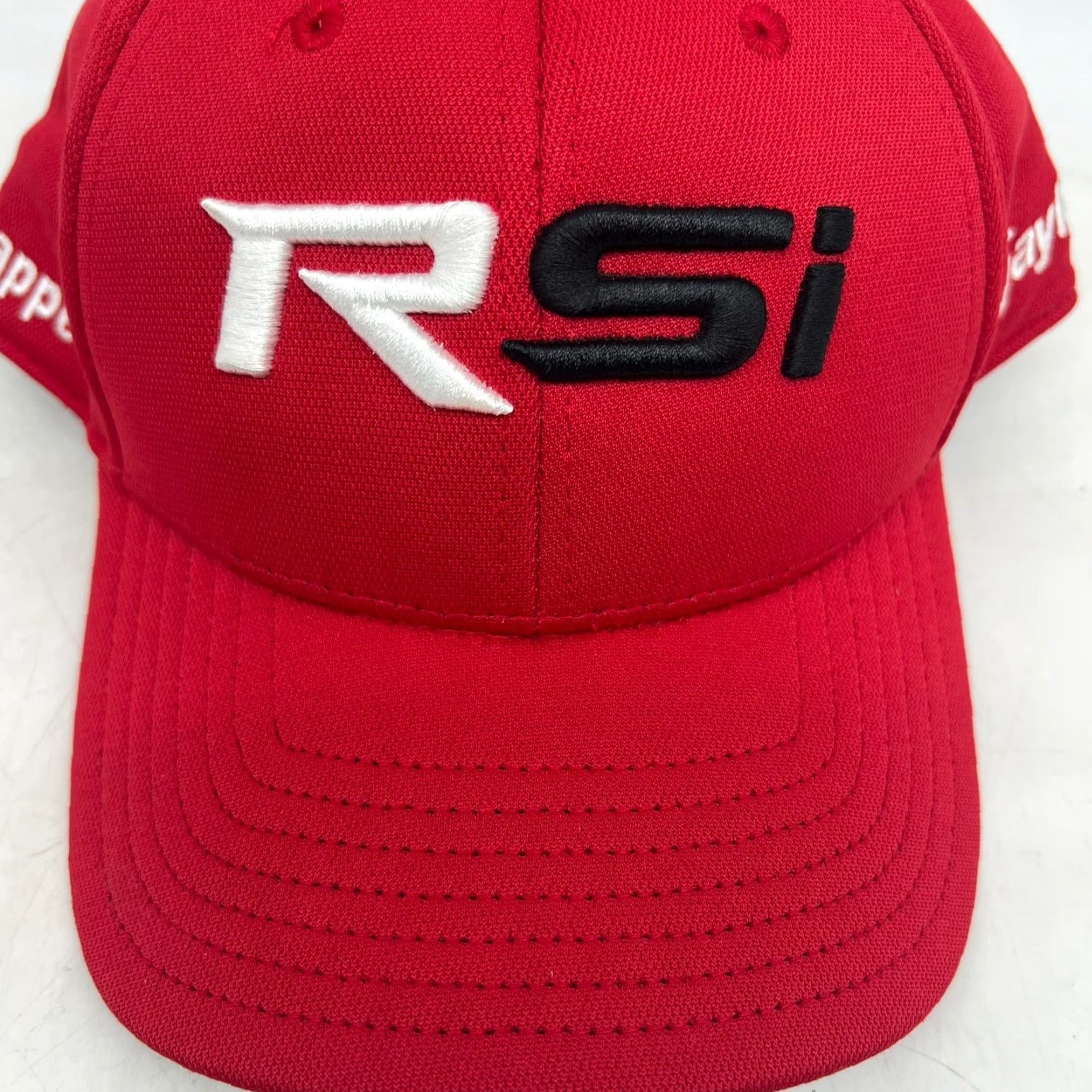 TaylorMade TaylorMade Golf RSI Adjustable Baseball Cap Hat Red Embroidered Size ONE SIZE - 2 Thumbnail