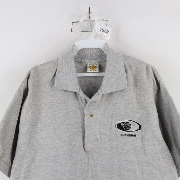 Hard Rock Cafe × Vintage Vintage 90s Hard Rock Cafe Shanghai China Polo Shirt Size US XL / EU 56 / 4 - 2 Thumbnail