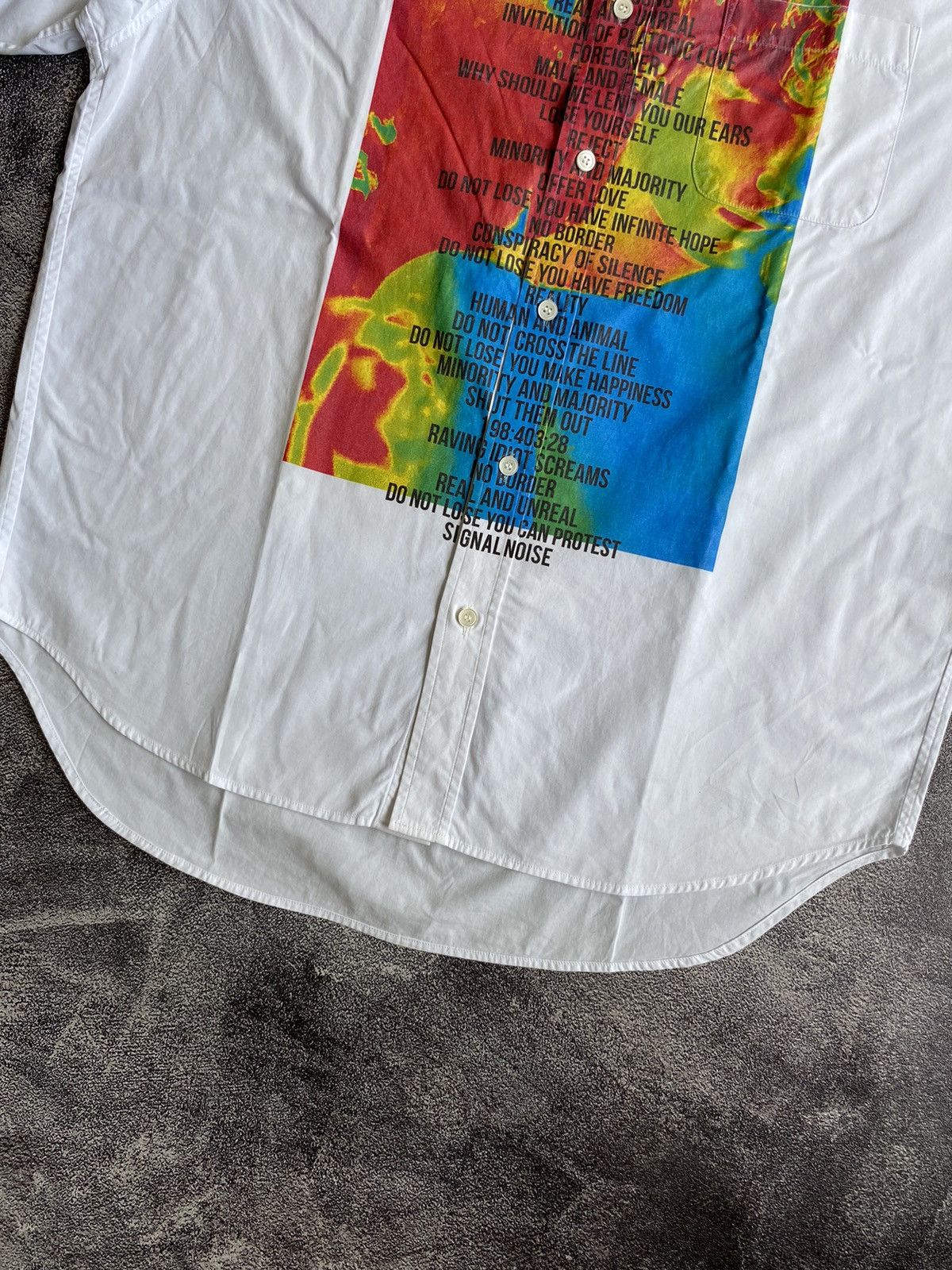 Japanese Brand Christian Dada Signal Noise Shirt Size US L / EU 52-54 / 3 - 3 Thumbnail