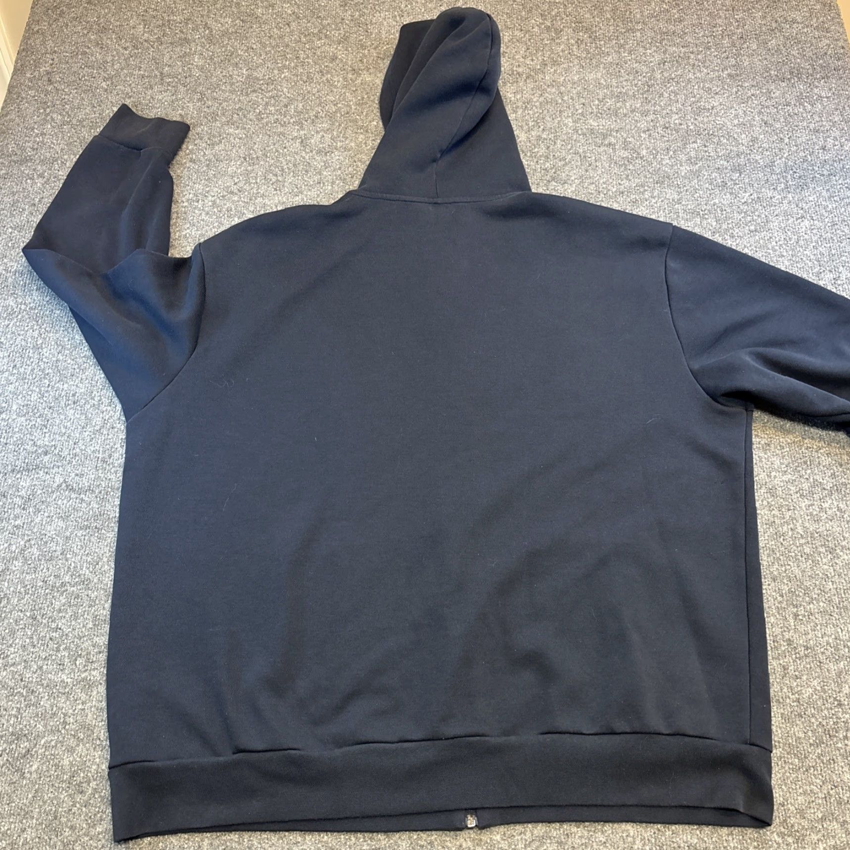 Polo Ralph Lauren VINTAGE Polo Ralph Lauren Hoodie Full Zip Navy Blue 2XL Big & Tall Men Zipper Hooded Pockets Embroidered Logo Cotton Blend Size US XXL / EU 58 / 5 - 5 Thumbnail