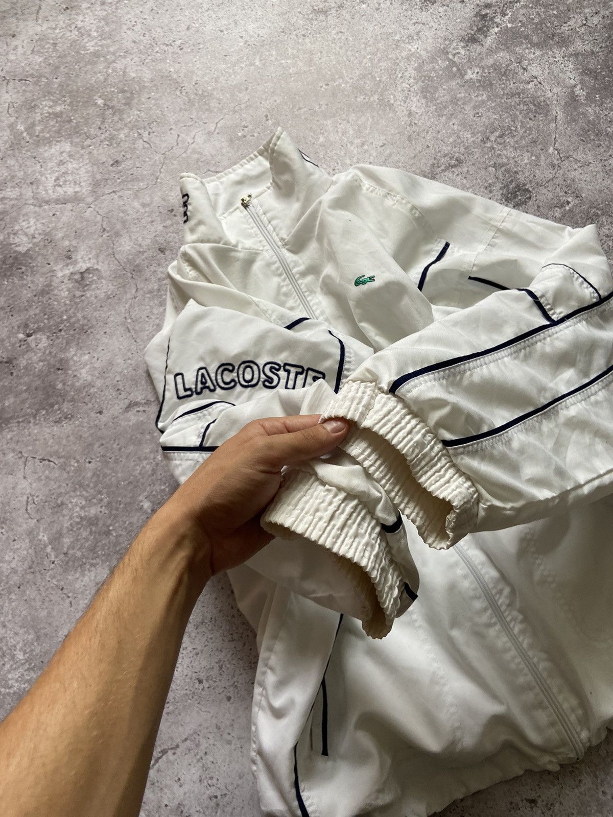 Lacoste × Vintage Vintage Lacoste Track Jacket Full Zip Y2K Drill Size US M / EU 48-50 / 2 - 5 Thumbnail