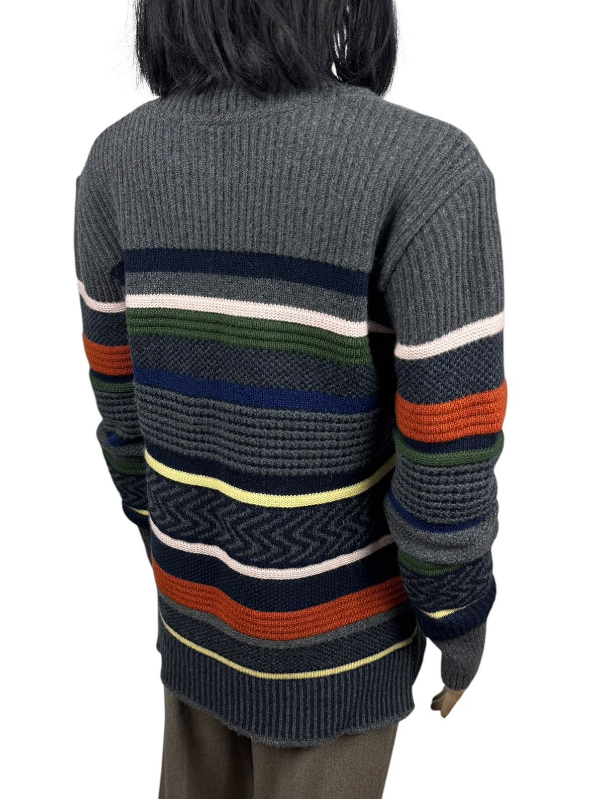 Lacoste Lacoste Wool-Viscose Pattern Sweater Striped Color size FR40 Size M / US 6-8 / IT 42-44 - 8 Thumbnail