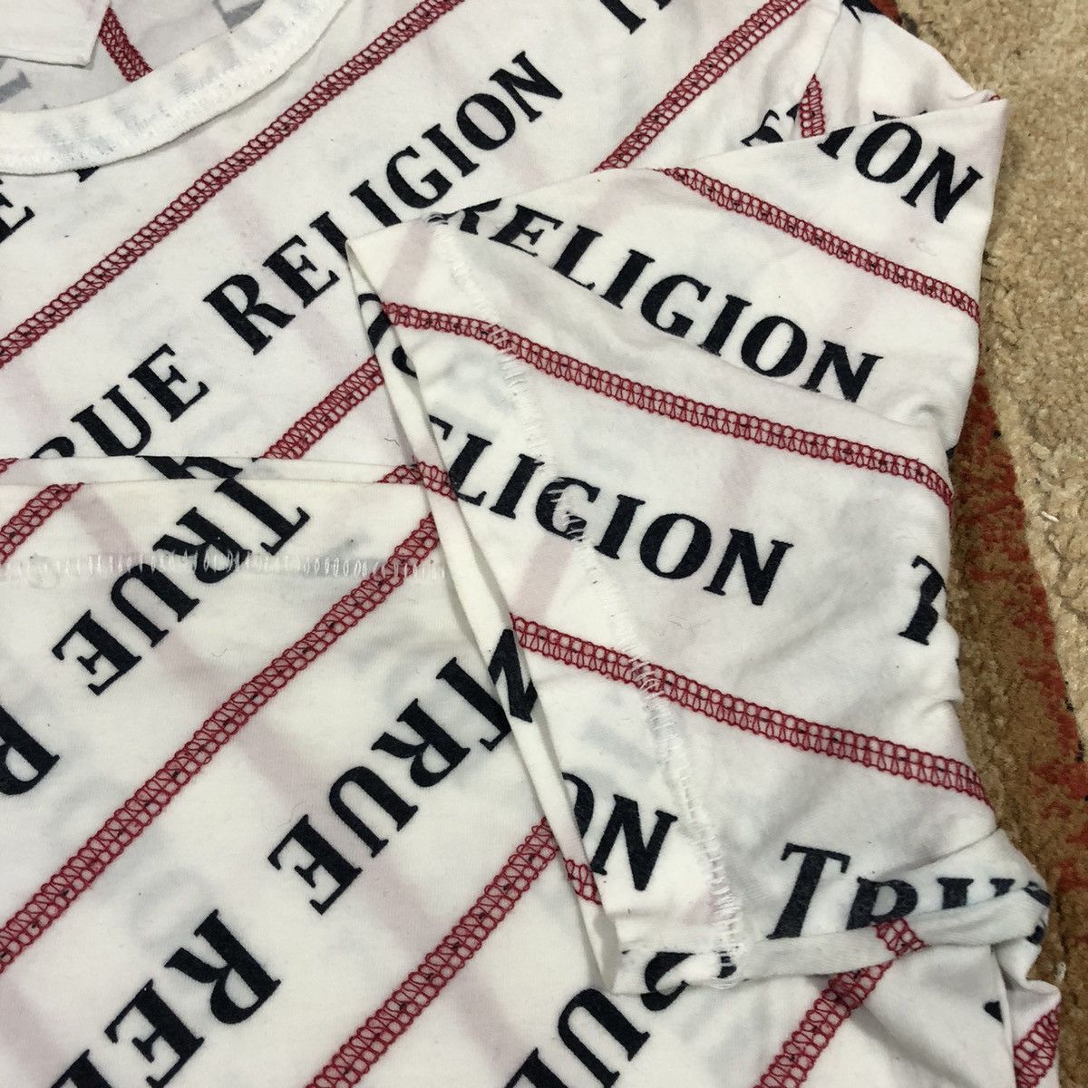 True Religion Vintage True Religion Over Print Rare Shirt Size US L / EU 52-54 / 3 - 4 Thumbnail