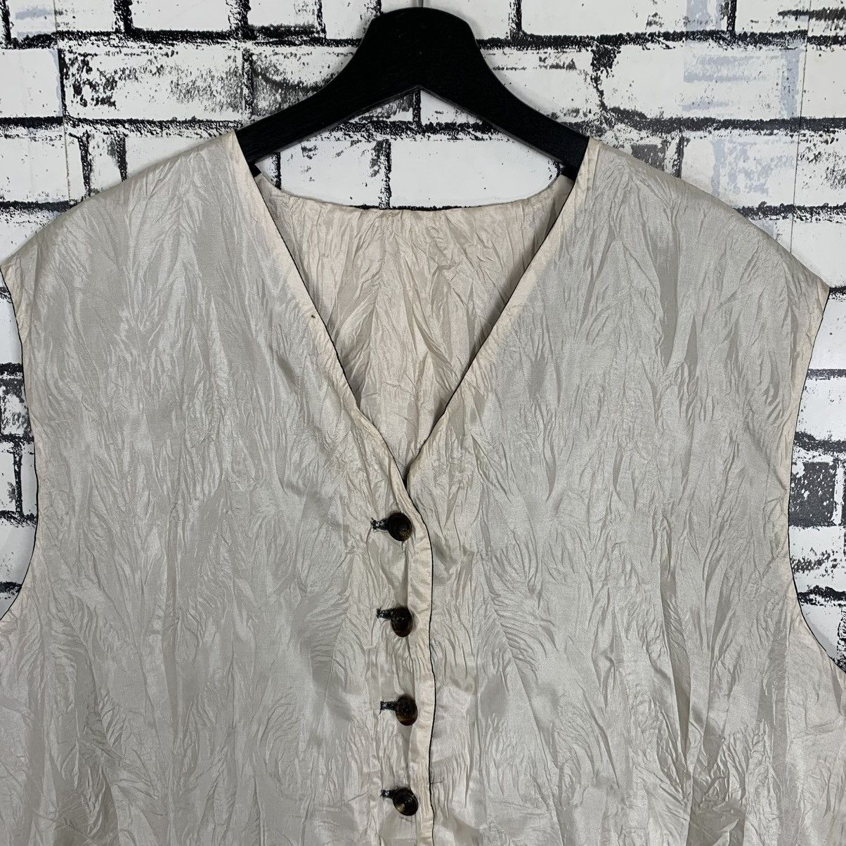 Designer × Issey Miyake × Vintage Issey Miyake Reversible Nylon Vest Size US M / EU 48-50 / 2 - 3 Thumbnail
