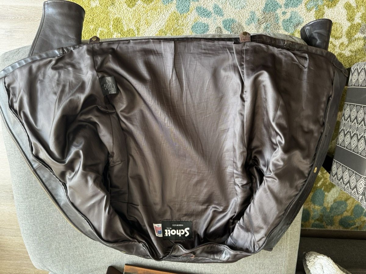 Schott Schott Cafe Racer Leather Jacket Size US M / EU 48-50 / 2 - 6 Thumbnail
