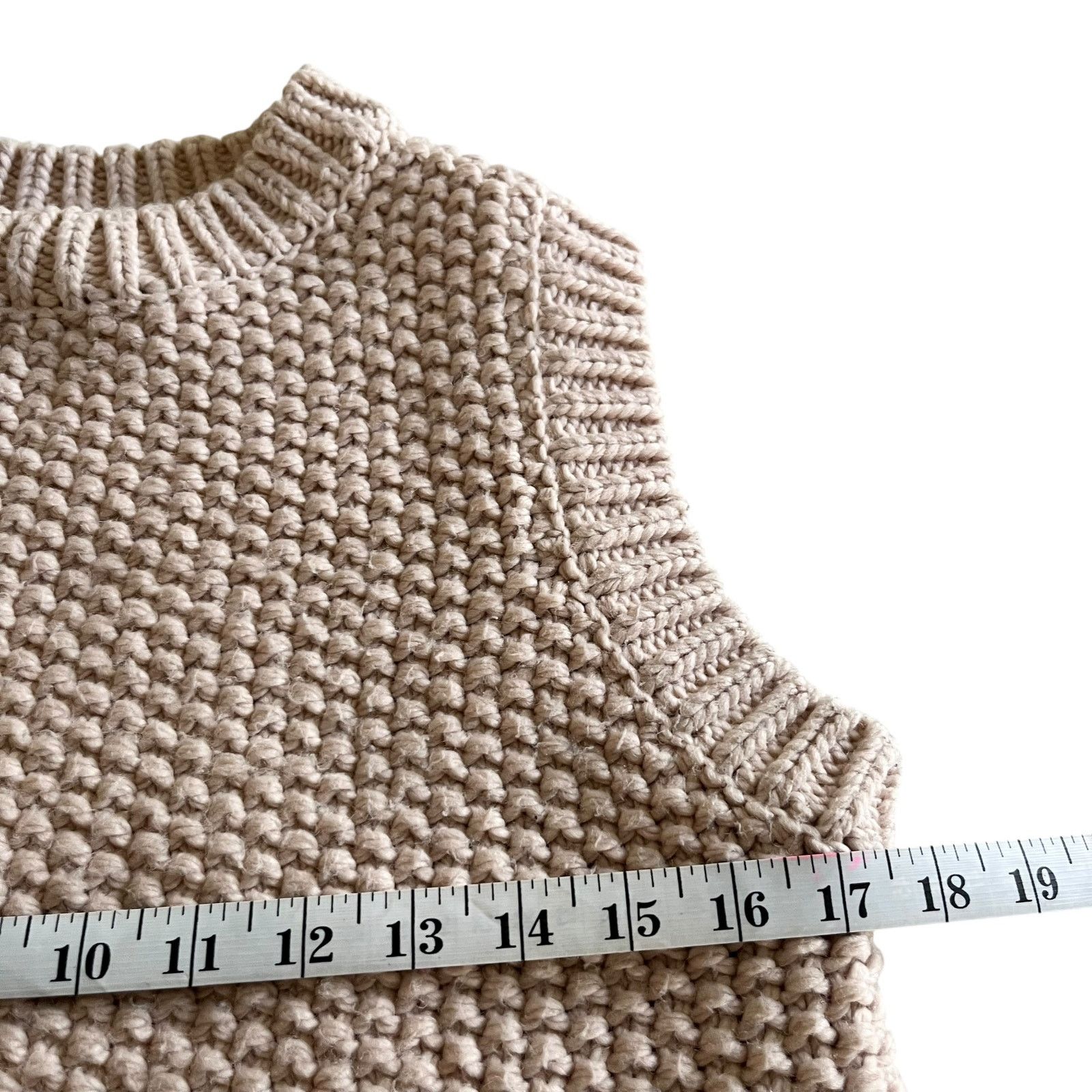 H&M H&M Blush Pink Chunky Knit Sleeveless Sweater Vest Small Size S / US 4 / IT 40 - 4 Thumbnail