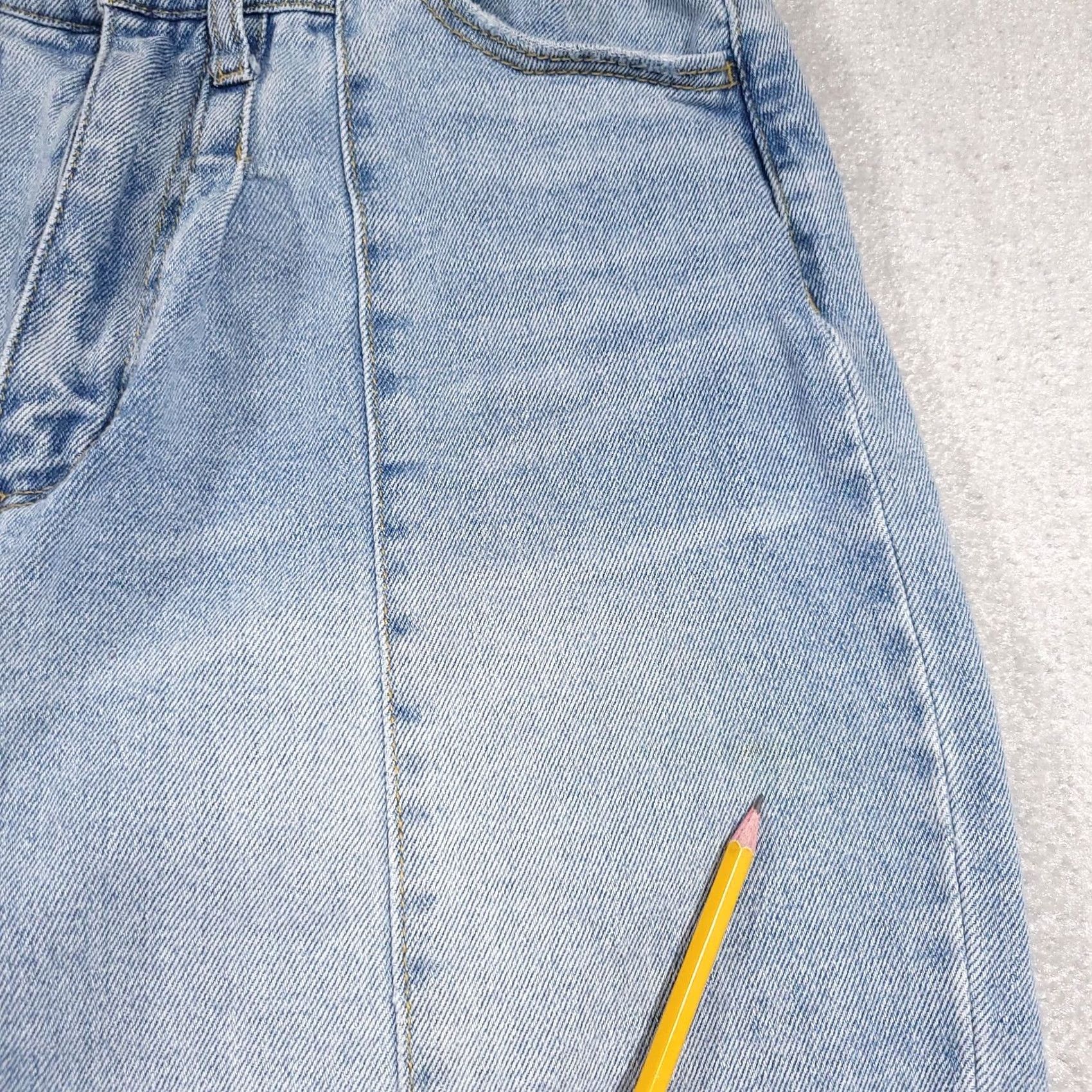 Vintage SO Pieced Angled Wide Leg Jeans High Rise Women's 11/30W Hippie Festival Grunge 90s Y2k Hippie Western Mom Cowgirl Distressed Blue Denim Jeans Women Size 32" / US 10 / IT 46 - 5 Thumbnail