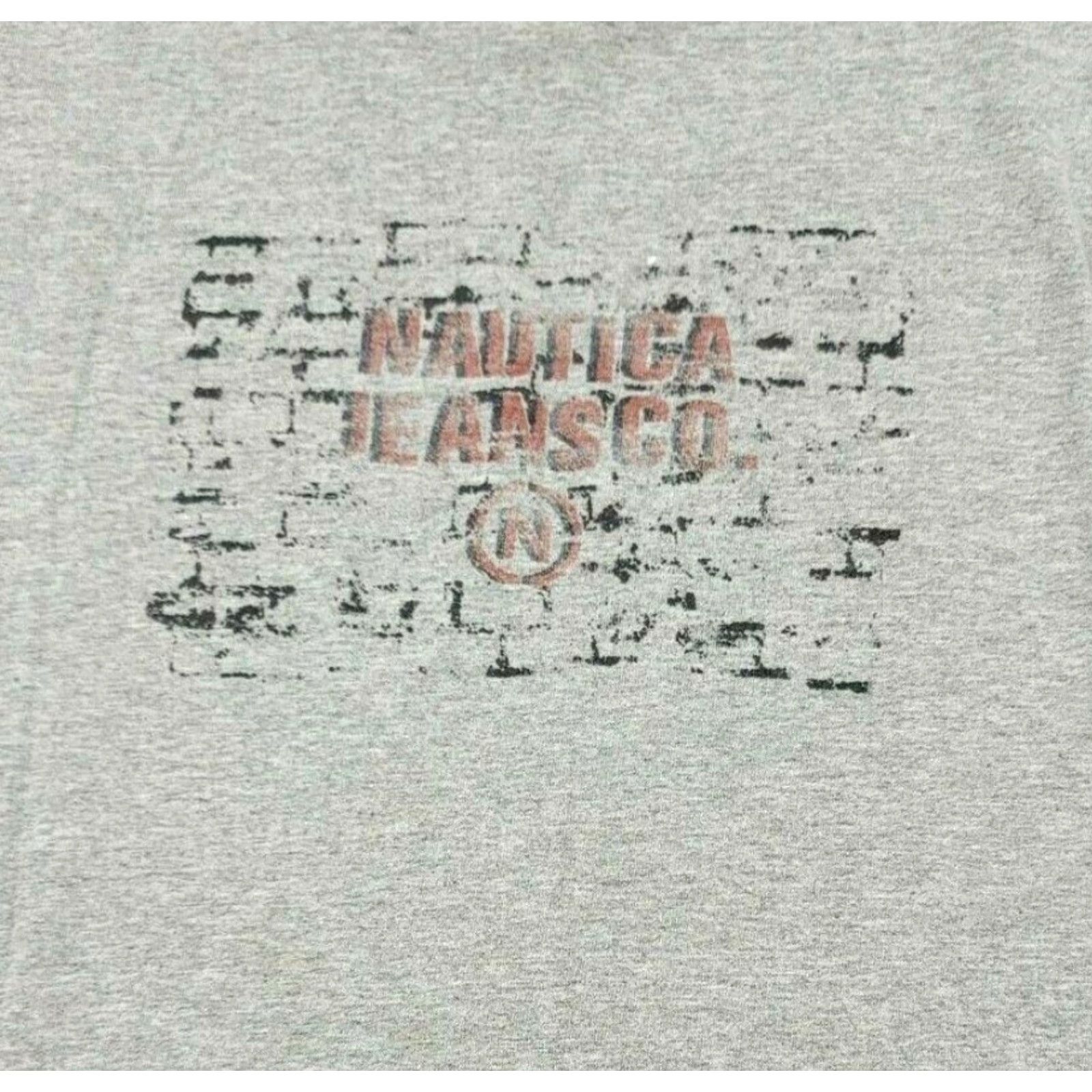 Nautica VINTAGE Nautica Jeans Co Graphic Long Sleeve TShirt Crew Neck Gray USA Made L Mens 90s Logo 1990s Size US L / EU 52-54 / 3 - 2 Thumbnail