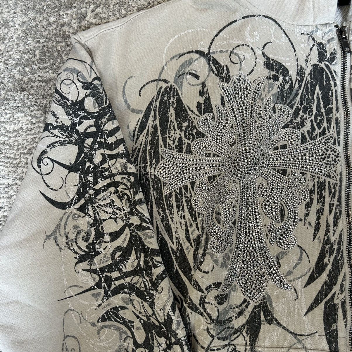 Insomnia Visuals 💤Insomnia Visuals👁️Hoodie with Graphic Design and Cross Gems Size US L / EU 52-54 / 3 - 3 Thumbnail