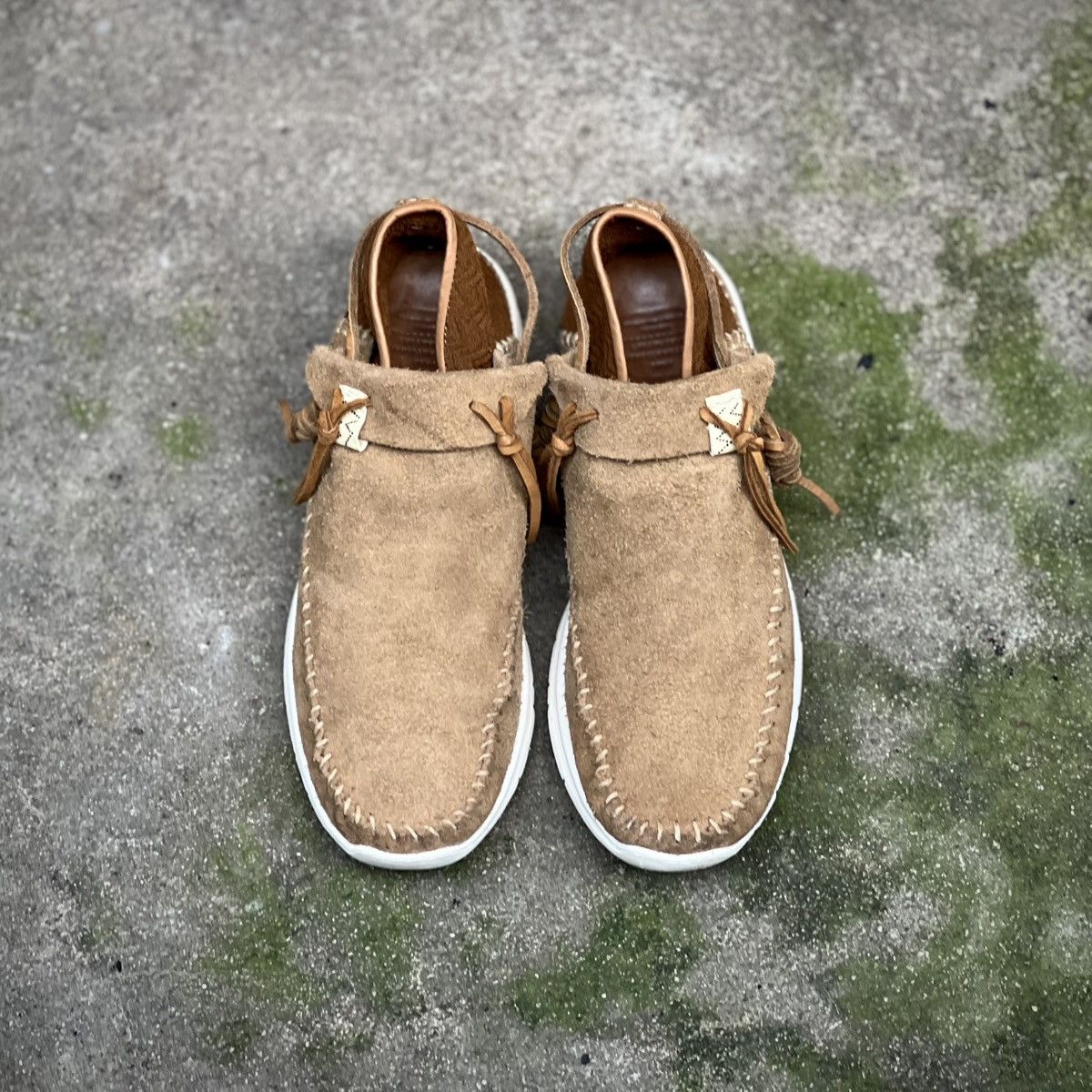 Visvim Visvim Brown Folk Trainer Tan Suede Shoes, Size US 8 / EU 41 - 3 Thumbnail