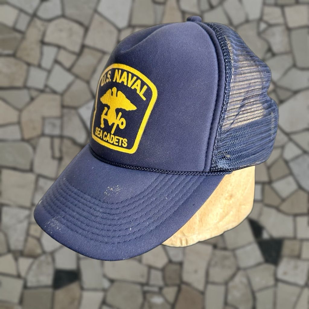 Vintage VINTAGE US Navy Sea Cadet Trucker Hat Cap S Blue Men 80s Size ONE SIZE - 1 Thumbnail