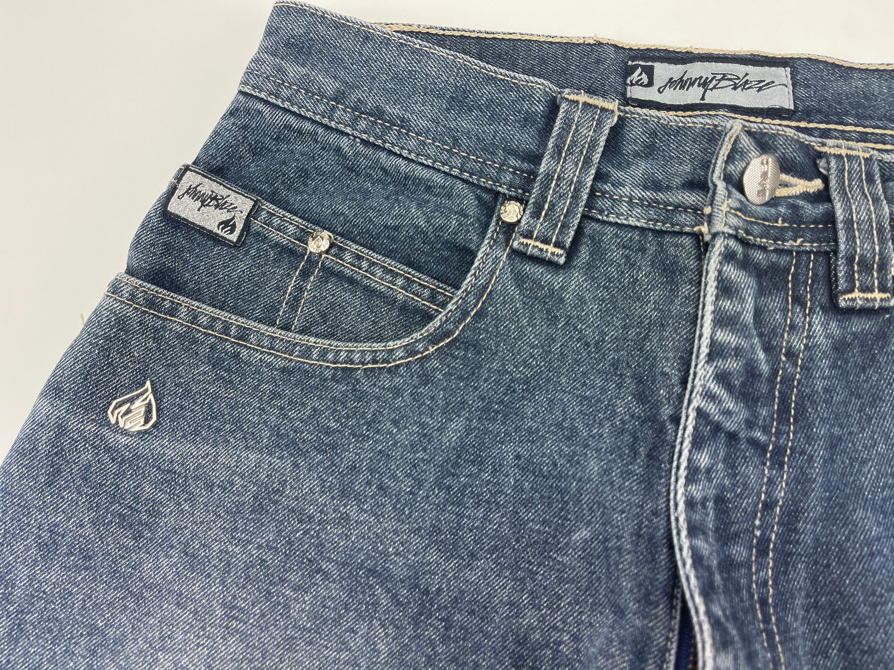 Wu-Tang Clan Johnny Blaze jeans vintage Wu Wear Wu Tang Clan 90s 1990s 28 Size US 28 / EU 44 - 8 Thumbnail