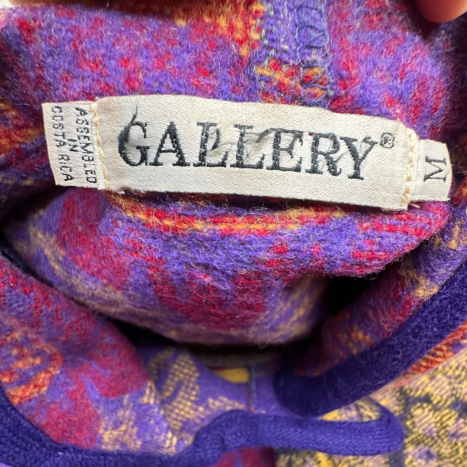 Other VTG Gallery Wool Pea Coat Women Medium Psychedelic Bohemian Size M / US 6-8 / IT 42-44 - 3 Thumbnail