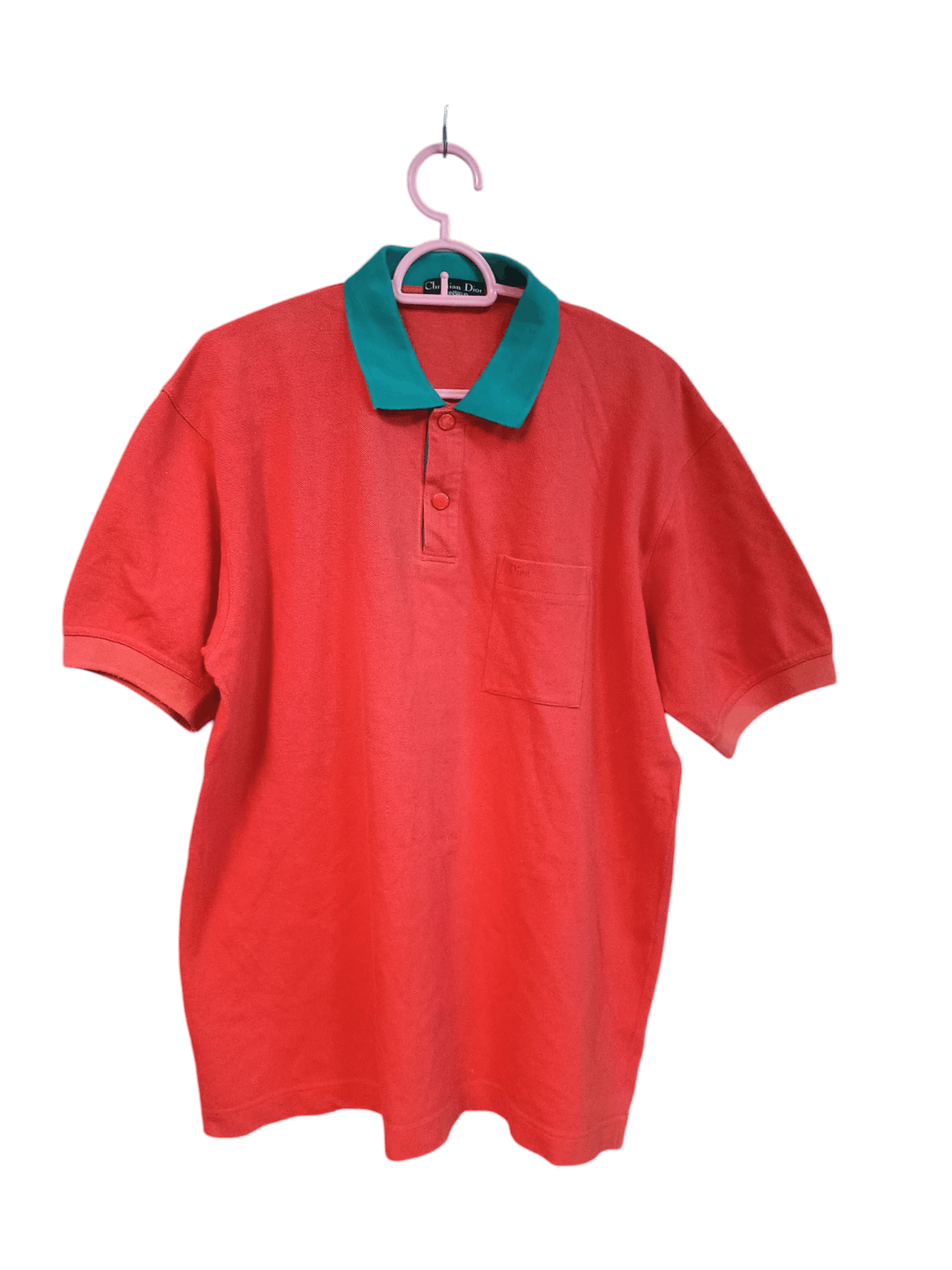 Christian Dior Monsieur Vintage Christian Dior Monsieur Orange Polo Tees Size US L / EU 52-54 / 3 - 1 Thumbnail