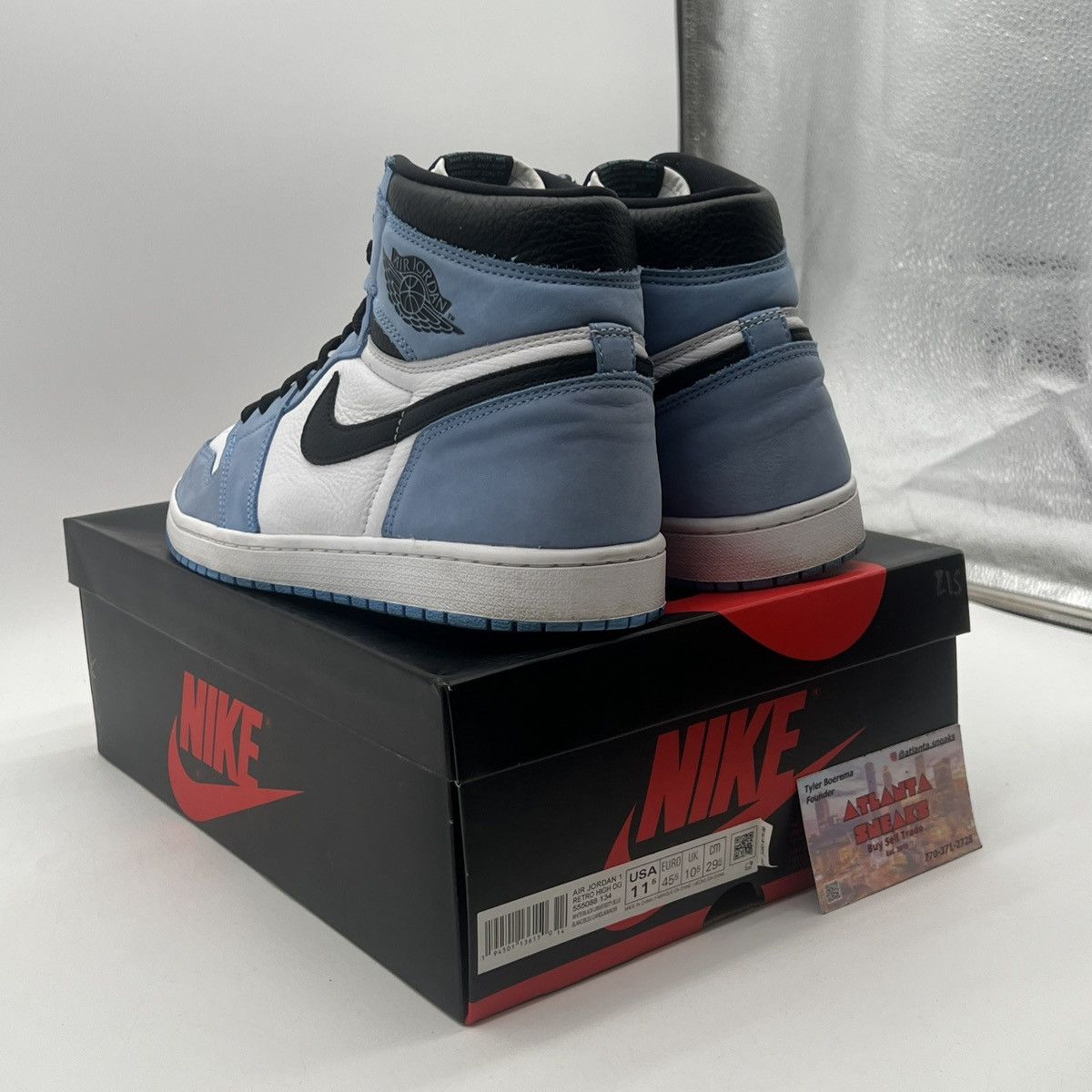 Jordan Brand Air Jordan 1 High University Blue Size US 11.5 / EU 44-45 - 4 Thumbnail