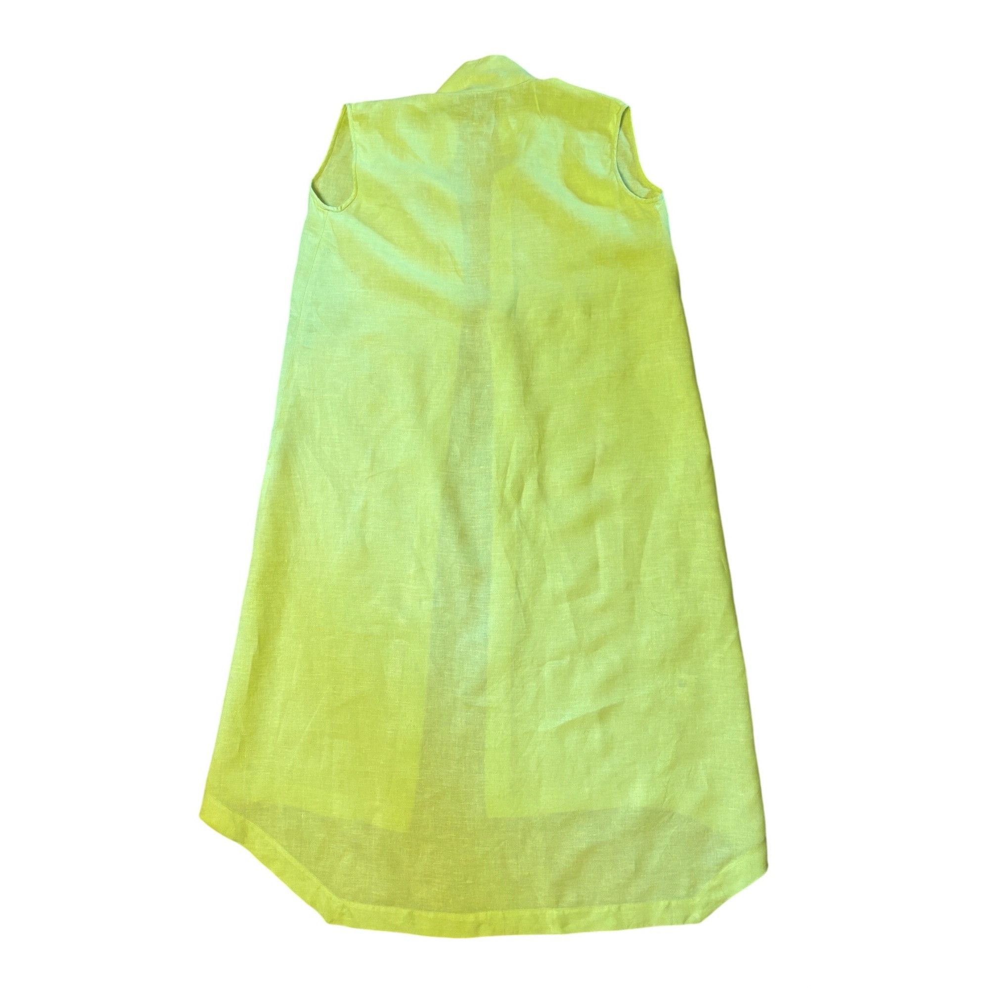 eskandar $875 Eskandar 1 10/12 Linen Sleeveless Shirt Dress Lagenlook Size L / US 10 / IT 46 - 2 Thumbnail