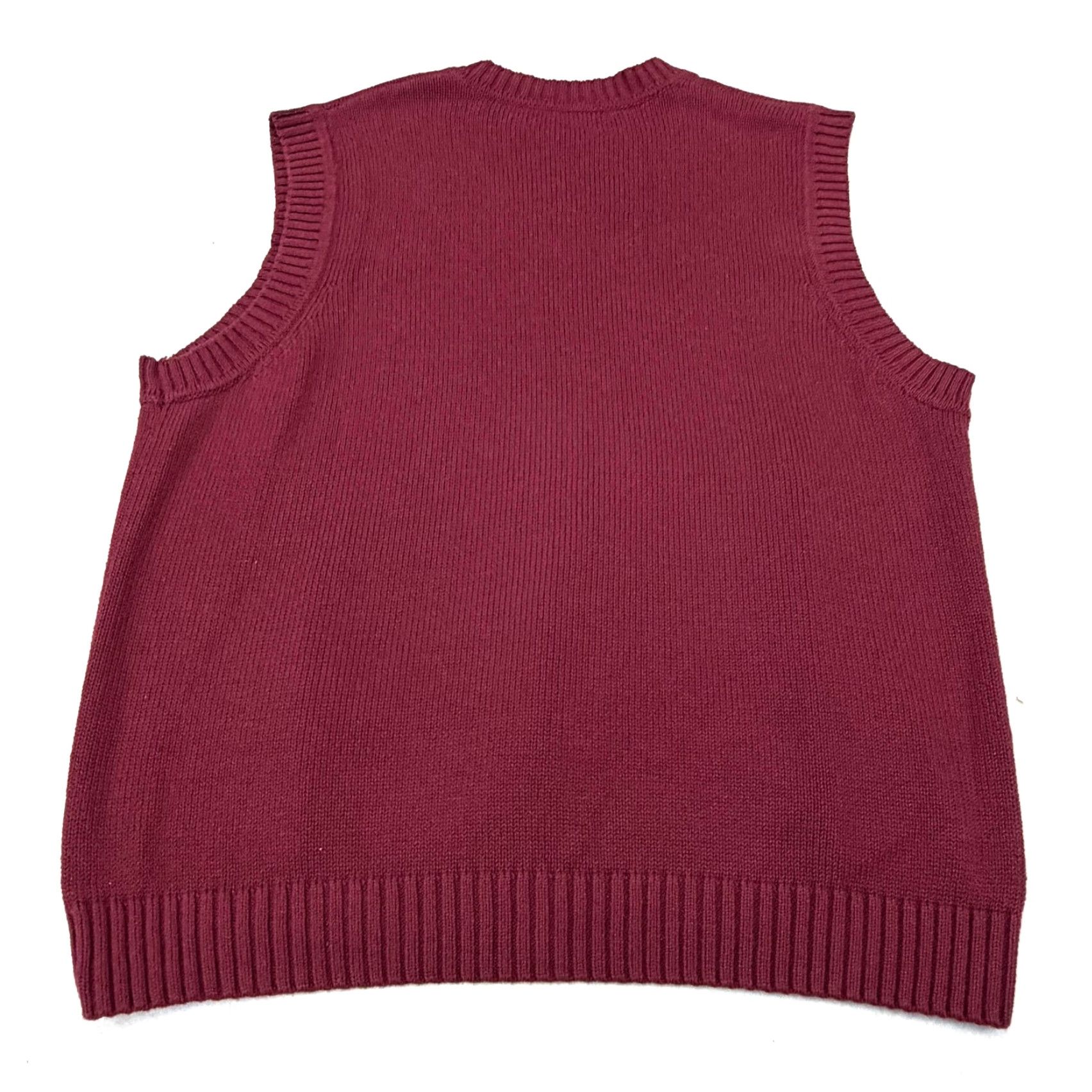 Vintage VINTAGE Ivy Crew Red Sweater Vest Australian Knit Men's L Cotton V-Neck Sleeveless Solid Knit 70s 80s Work Casual Business Womens Mens Size US L / EU 52-54 / 3 - 4 Thumbnail