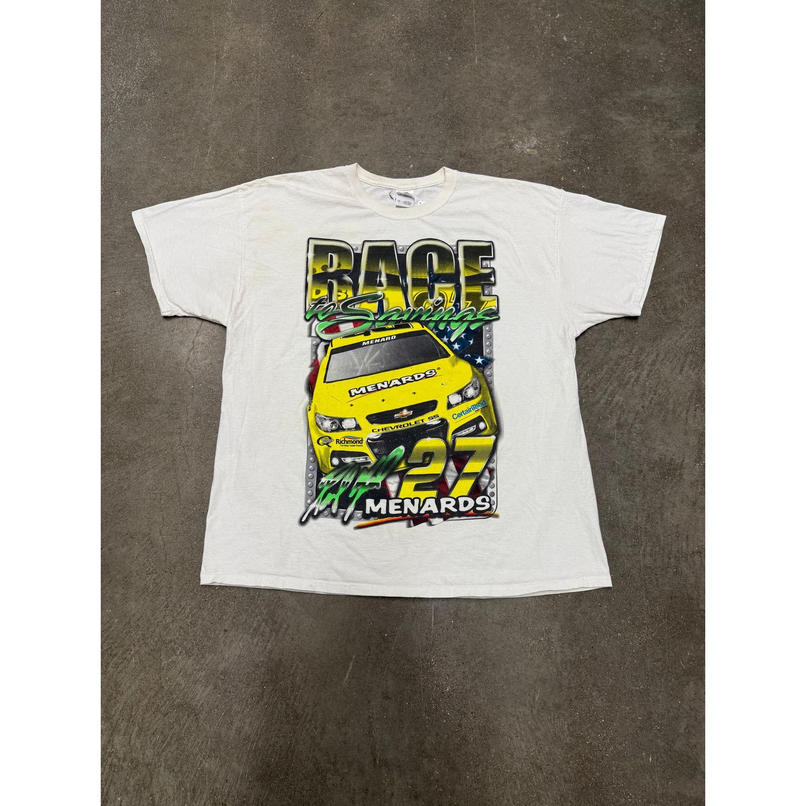 Vintage Vintage Nascar Racing Distressed T-Shirt Size US XL / EU 56 / 4 - 1 Thumbnail