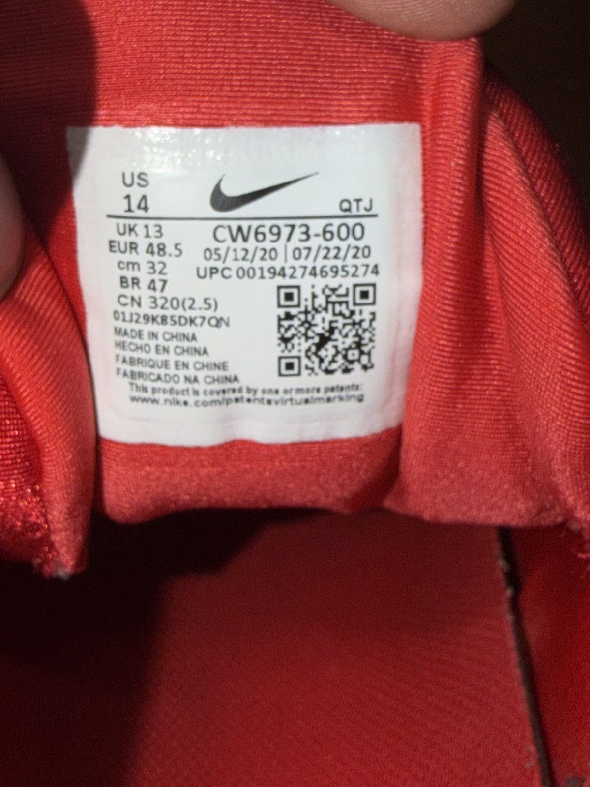 Nike Nike Air VaporMax Plus Triple Red size 14 Size US 14 / EU 47 - 12 Thumbnail