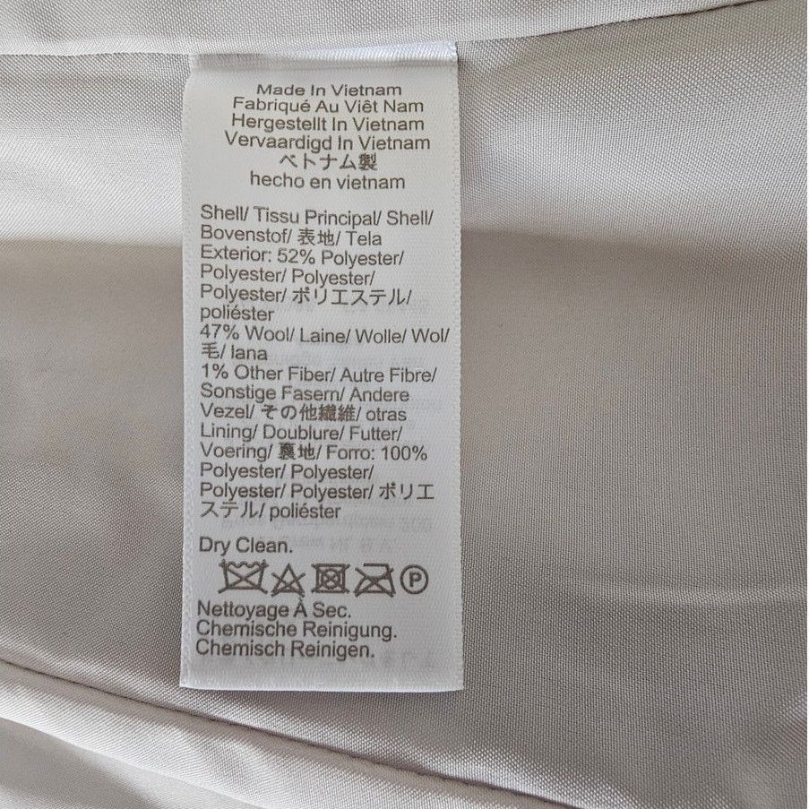 J.Crew NWT J.CREW Gray Wool Blend Button Neck Winter City Coat 00P Size XXS / US 00 / IT 34 - 12 Thumbnail