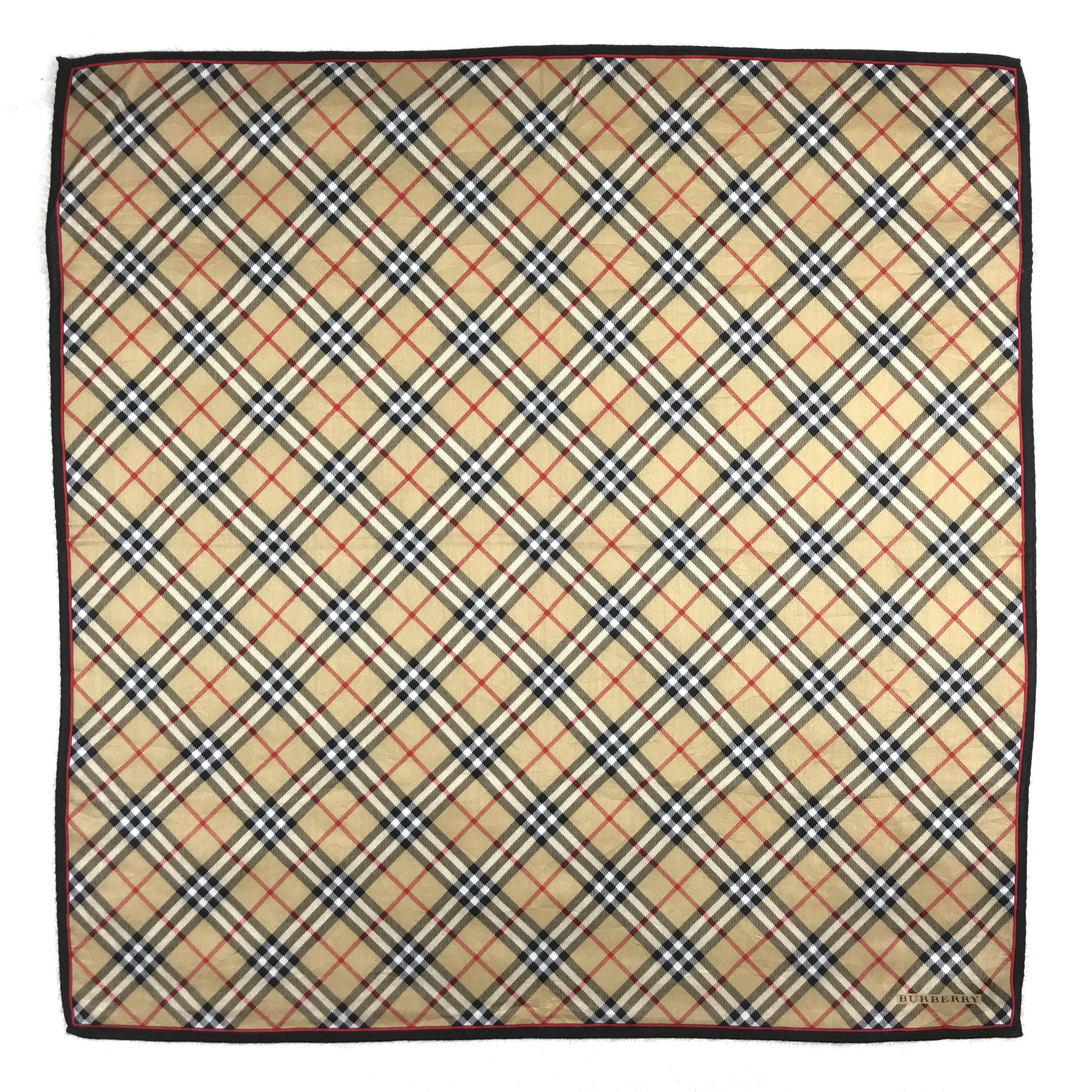 Burberry × Vintage Vintage Burberry Nova Check Bandana Neckerchief Handkerchief Size ONE SIZE - 1 Thumbnail