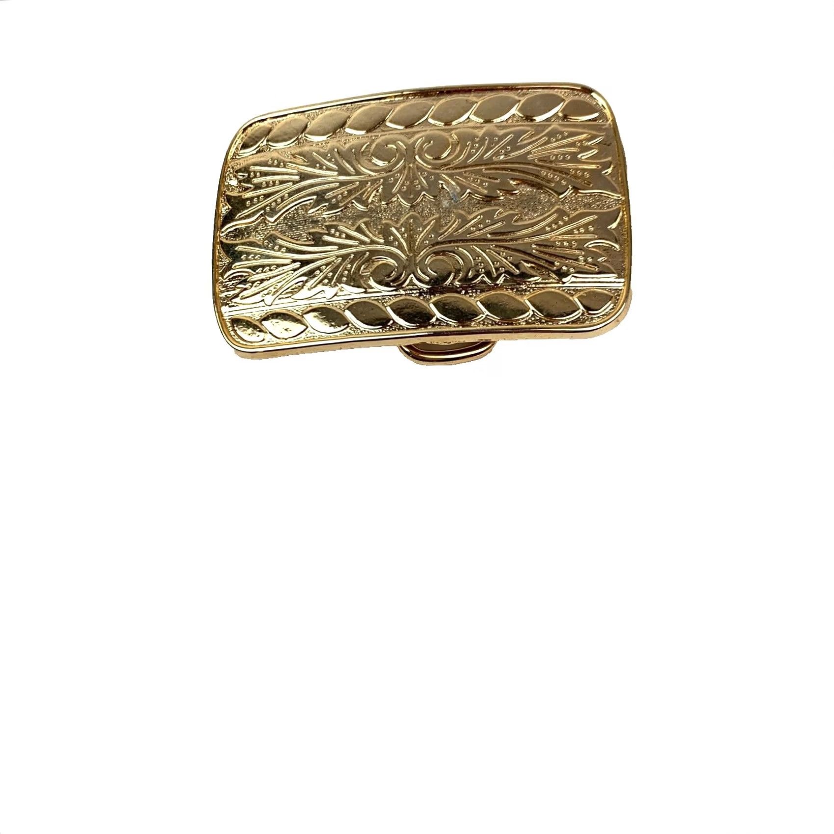 Vintage VINTAGE Unbranded Belt Buckle Western Gold Tone Ornate Made in USA Mens Buckle Store Display Size ONE SIZE - 2 Thumbnail