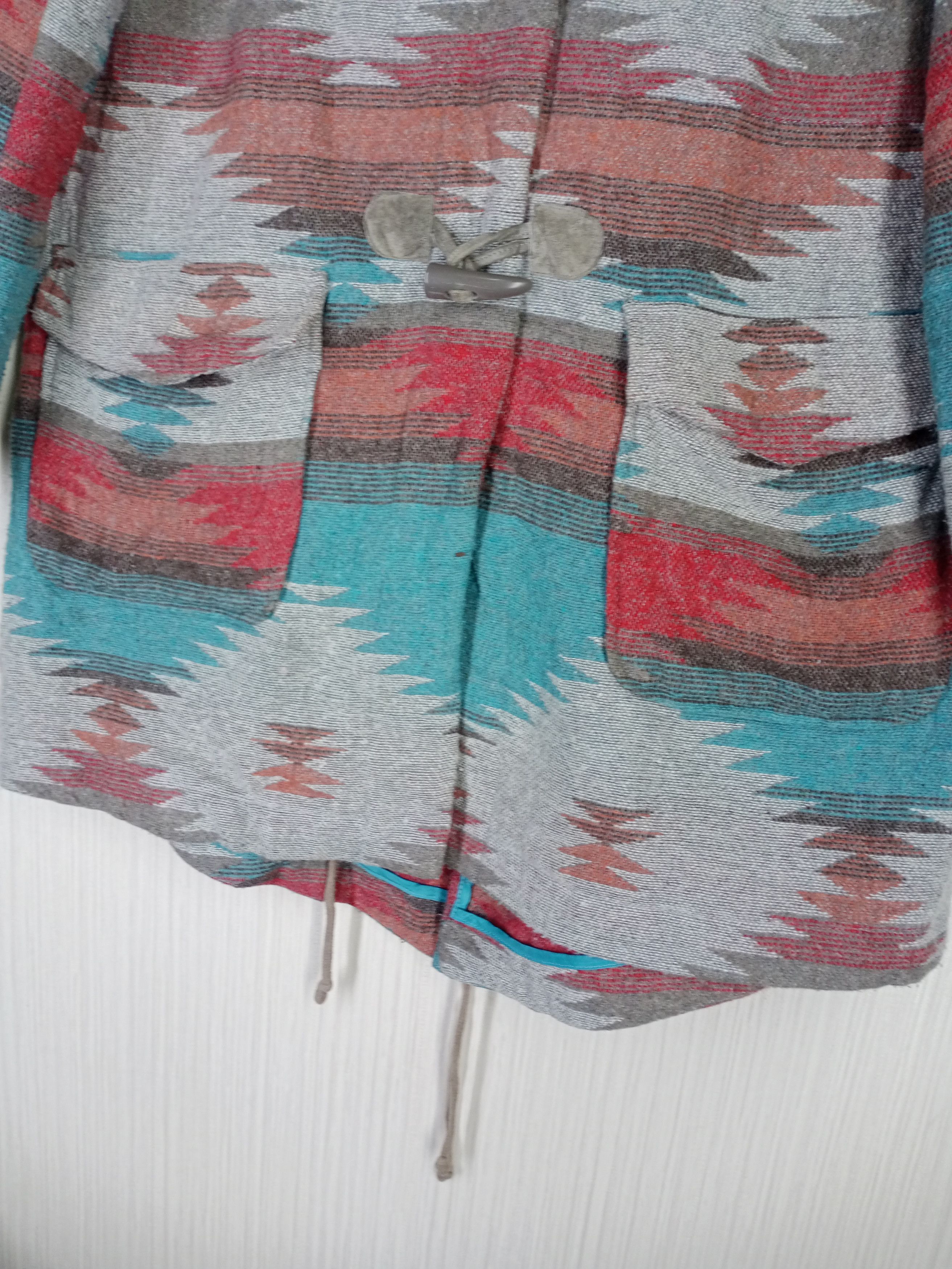 Dakota Grizzly Rare Vintage BB Dakota Navajo Hoodie Long Jacket Size US S / EU 44-46 / 1 - 10 Thumbnail