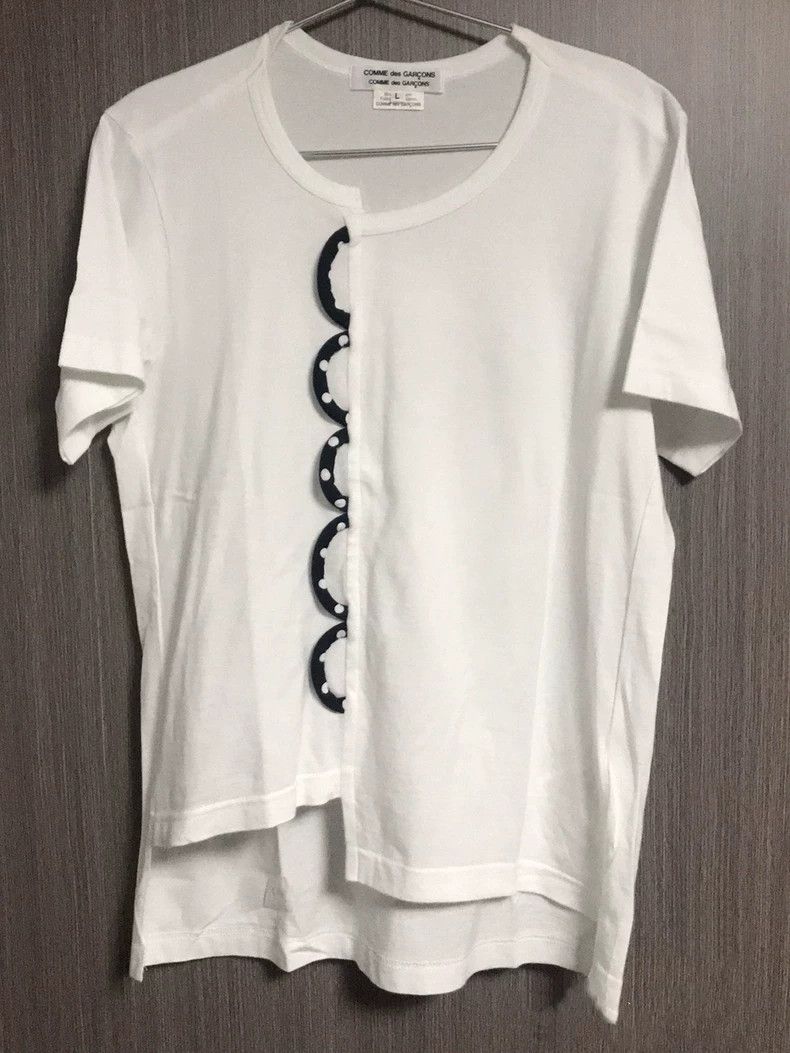Comme des Garcons Comme Des Garcons White pleated long sleeved shirt Size S / US 4 / IT 40 - 1 Thumbnail