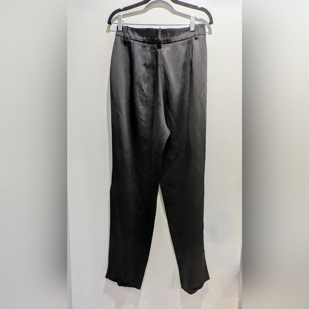 Emporio Armani Emporio Armani Black Satin Pants Size 30" / US 8 / IT 44 - 4 Thumbnail