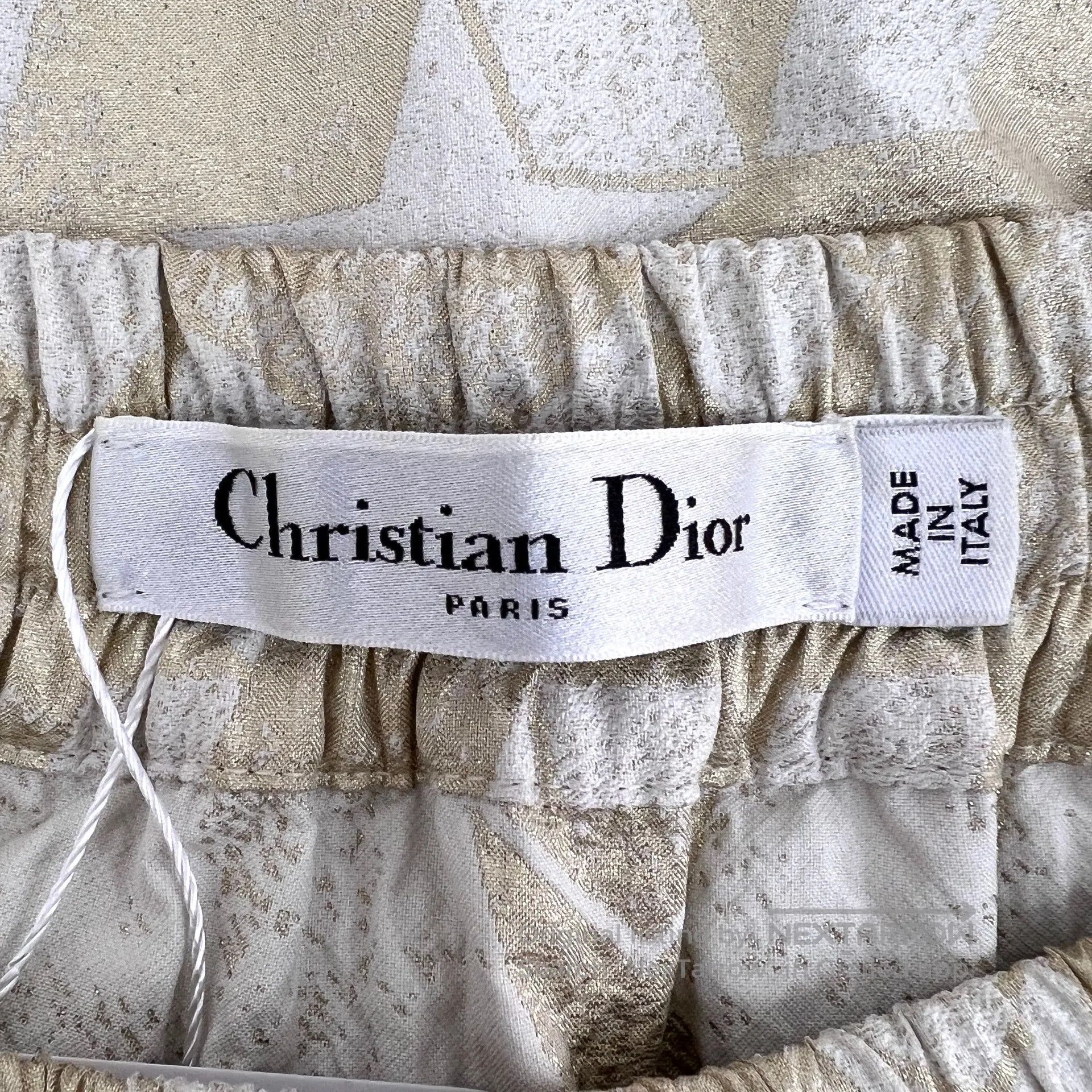 Dior Dior Golden Star Letter Printed Drawstring Waist Casual Sk Size 31" - 5 Thumbnail