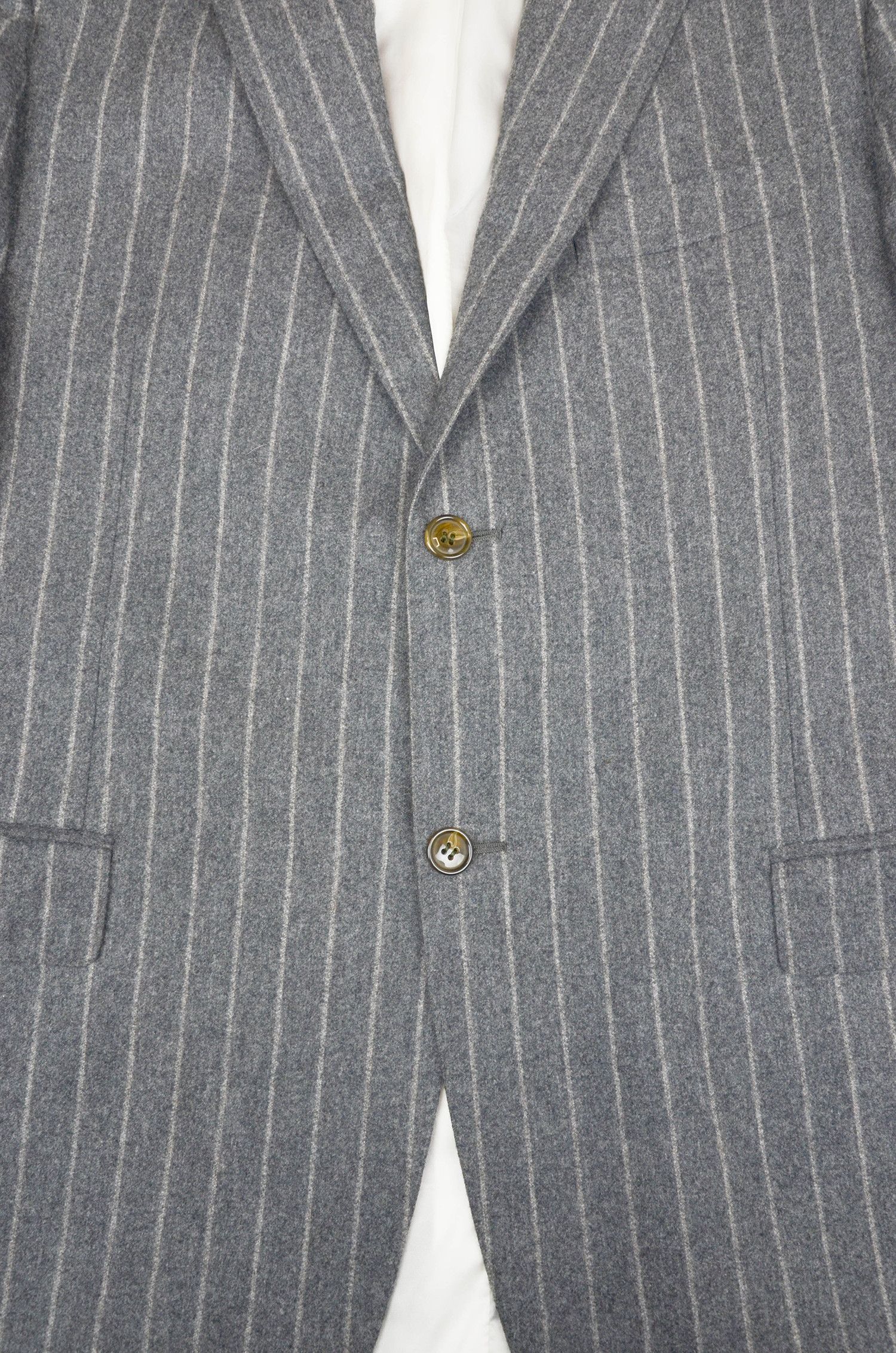 Suitsupply Suitsupply Wool Cashmere Pinstripe Blazer Gray - Size 52R Size 42R - 5 Thumbnail