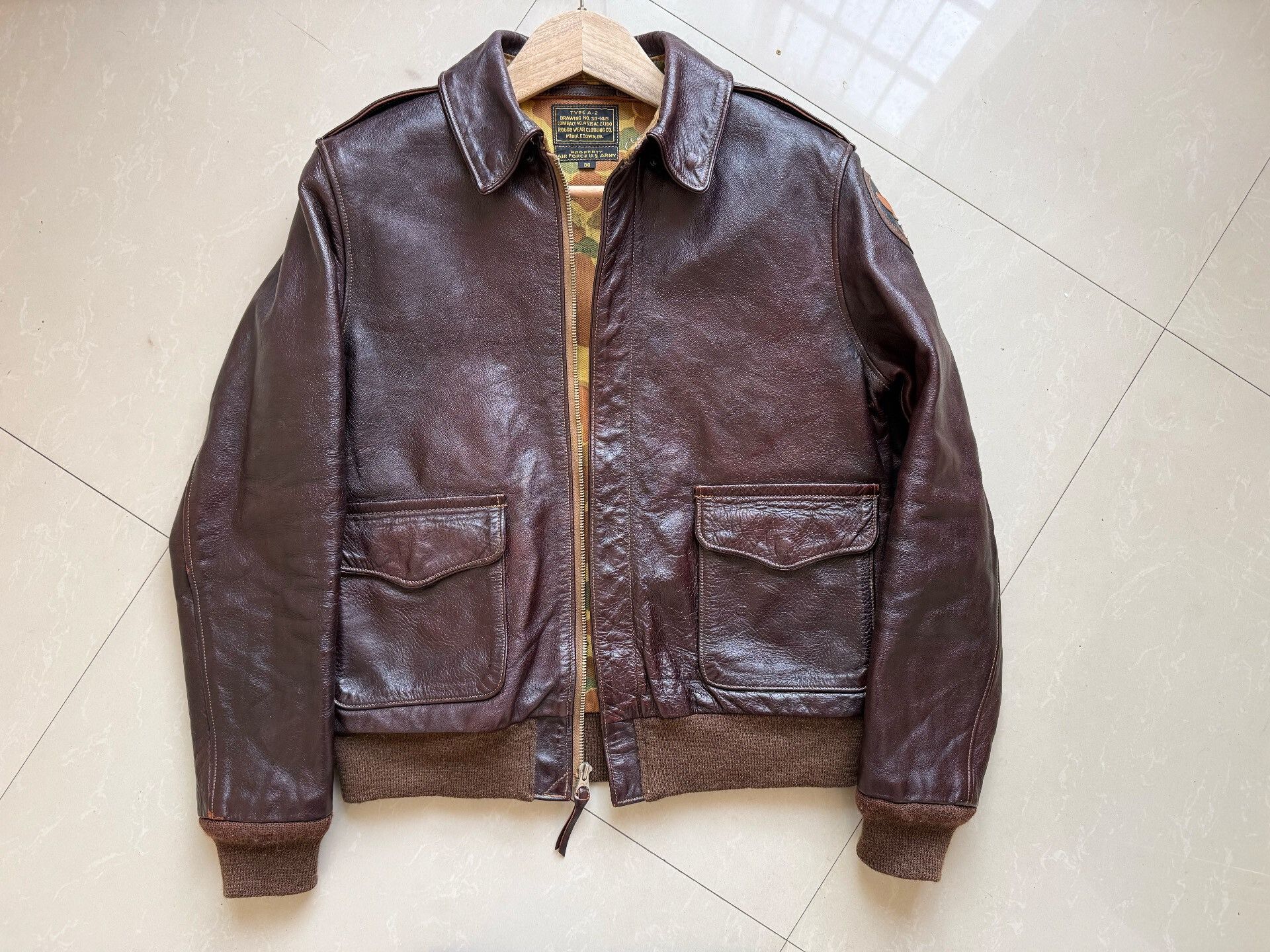 Rainbow Country Vintage Brown Leather Jacket with Unique Details Size US S / EU 44-46 / 1 - 1 Thumbnail