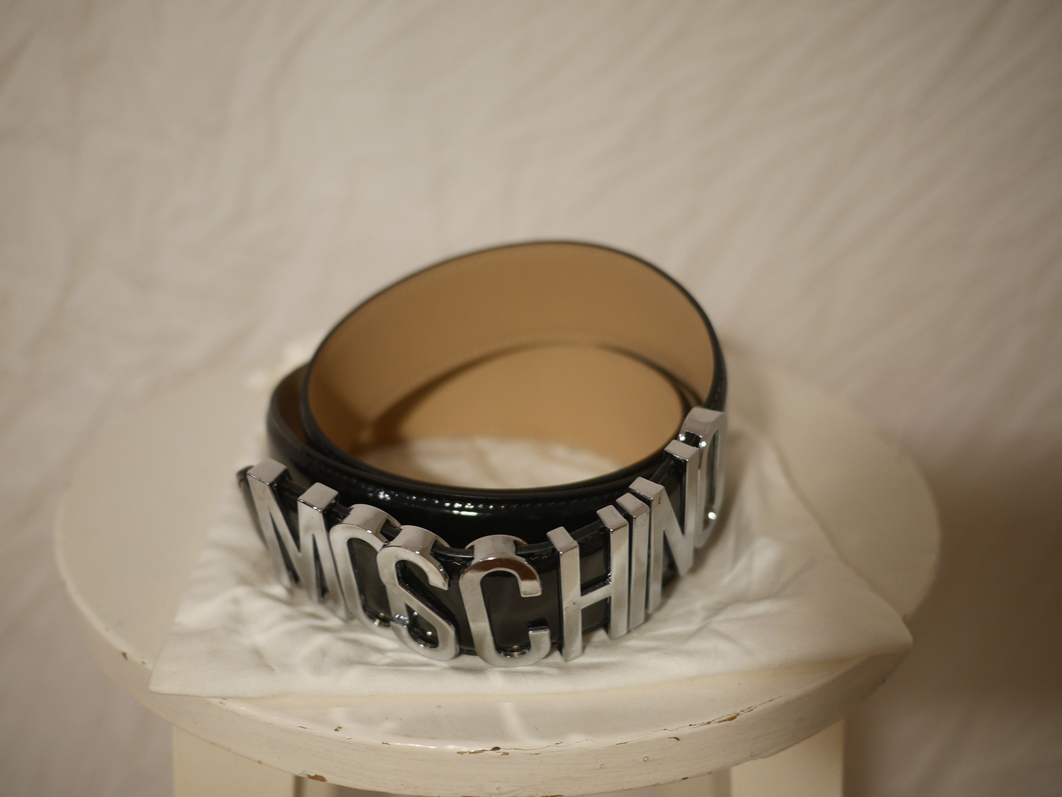 Moschino MOSCHINO LOGO BELT MEDIUM BLACK Size ONE SIZE - 4 Thumbnail