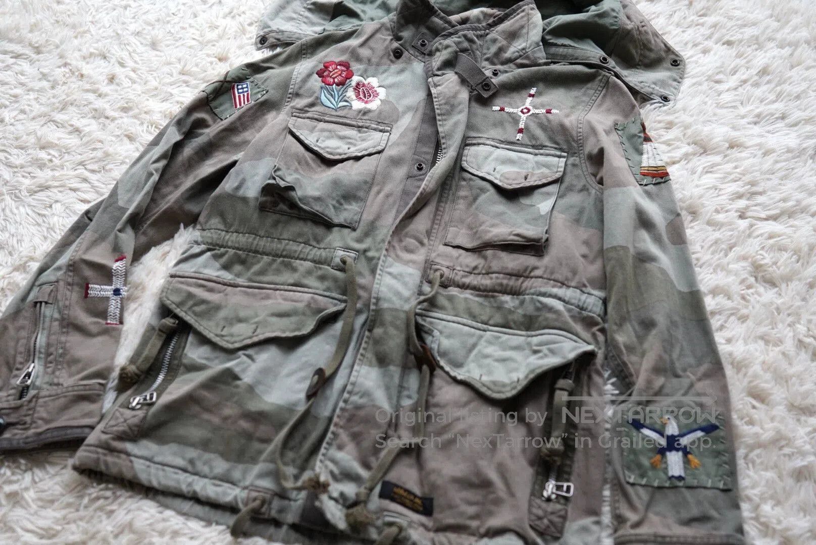 Wtaps Green Camo Embroidered Utility Jacket Size S. Size US S / EU 44-46 / 1 - 1 Thumbnail
