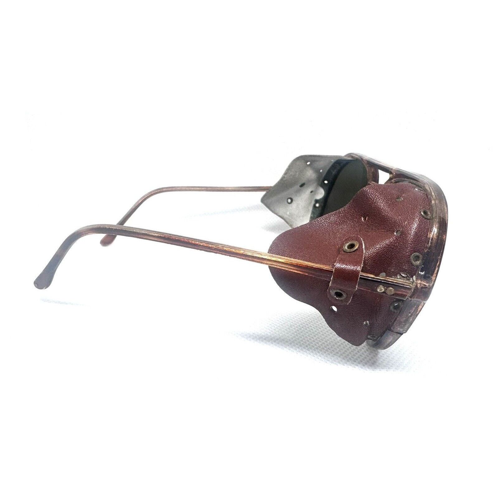 Other VINTAGE! I SKI SUNGLASSES JAPAN MIRRORED WITH LEATHER SHELDS Size ONE SIZE - 6 Thumbnail