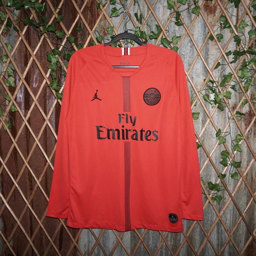Jordan Brand Large - Jordan soccer jersey ISA. G PSG footbol LS t-shirt Size US L / EU 52-54 / 3 - 1 Thumbnail