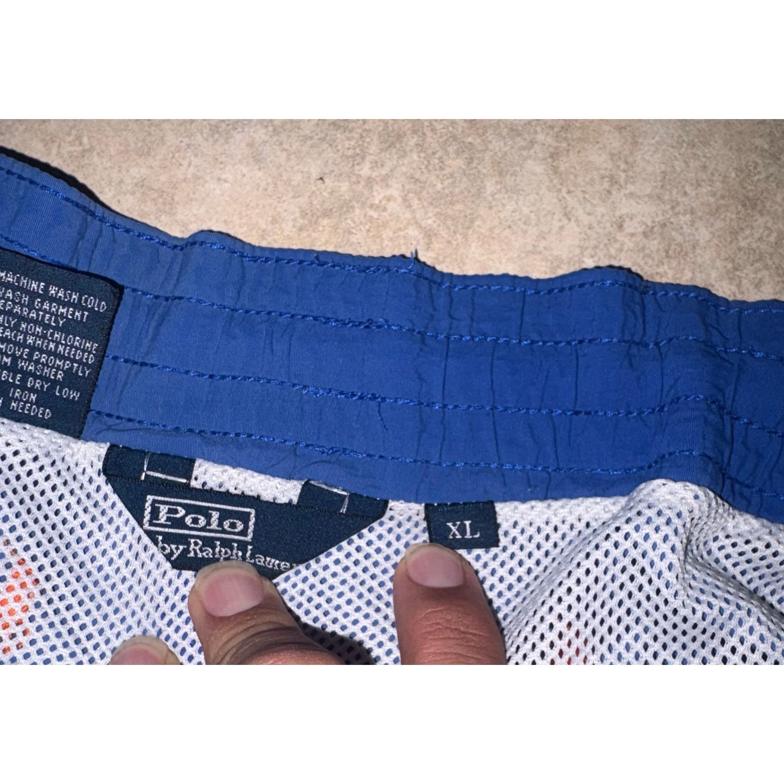 Polo Ralph Lauren Polo Ralph Lauren y2K swim trunks XL blue orange Size US 36 / EU 52 - 4 Thumbnail