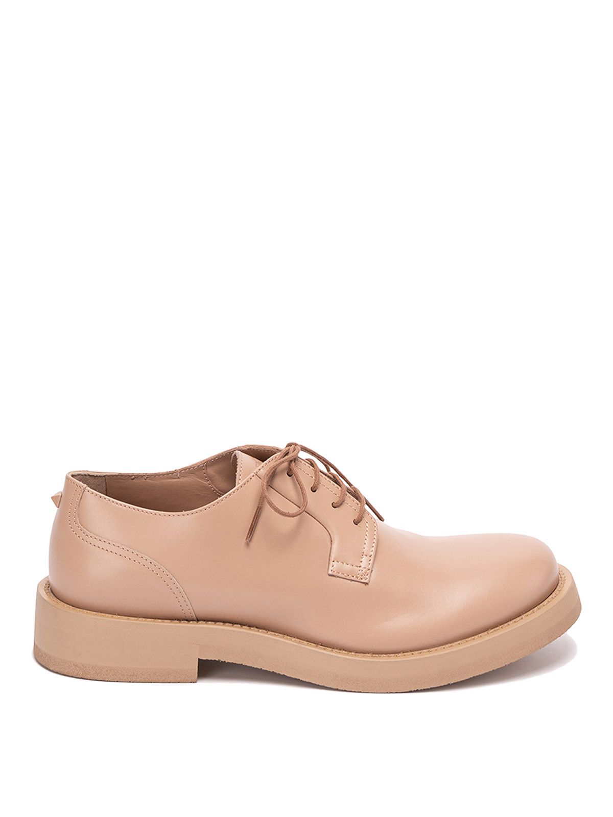 Valentino o1y0525 Leather Lace-up Shoes in Blush Size US 11 / EU 44 - 1 Thumbnail