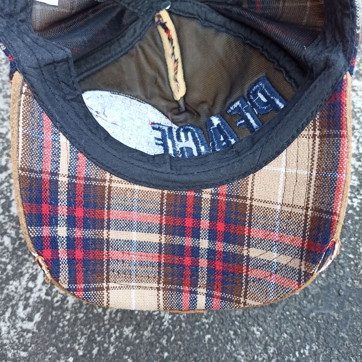 14th Addiction SICK,, peace hat grunge distressed with leather visor Size ONE SIZE - 18 Thumbnail