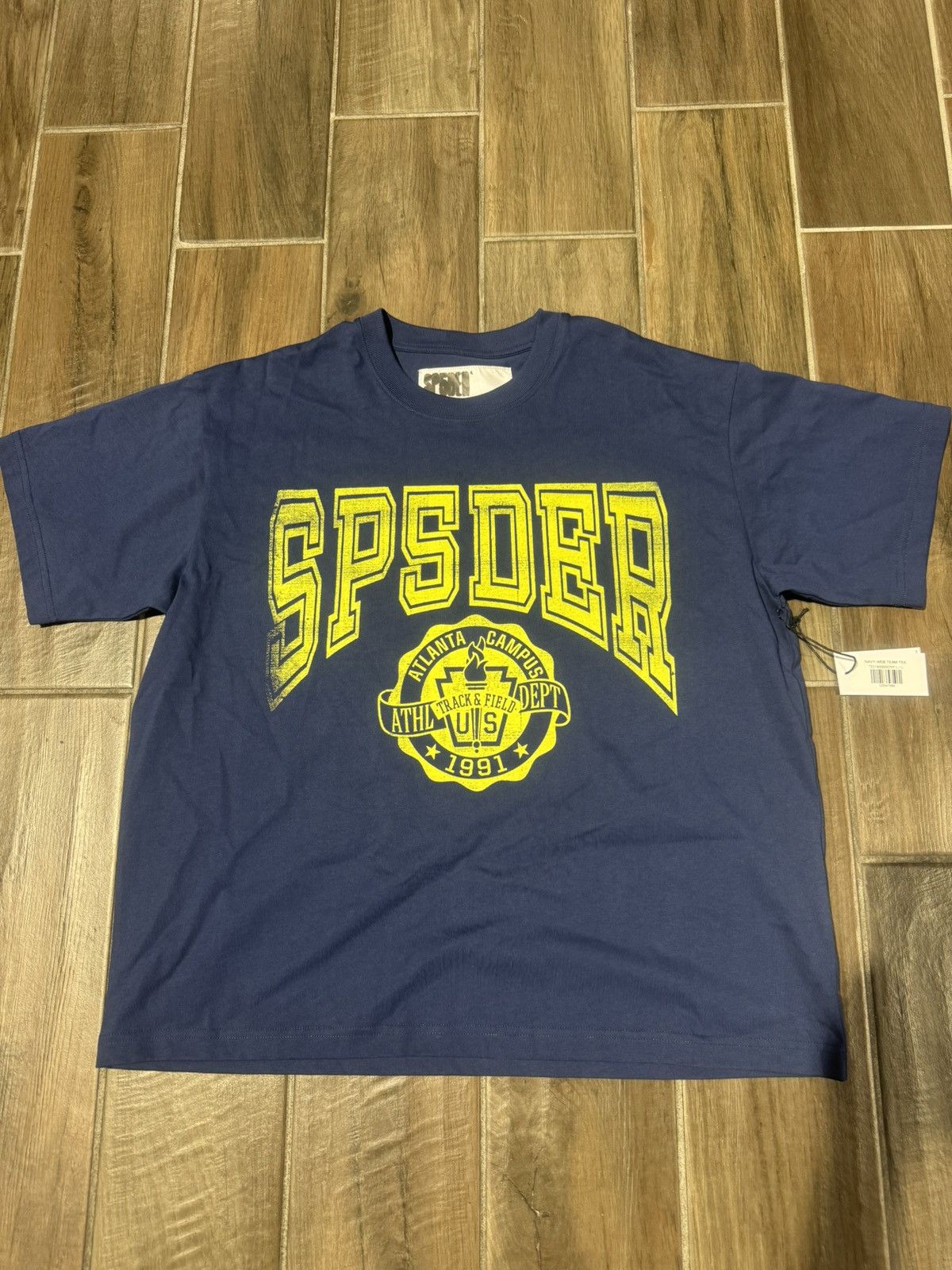 Sp5der Sp5der Campus TEE Navy Size US XL / EU 56 / 4 - 1 Thumbnail