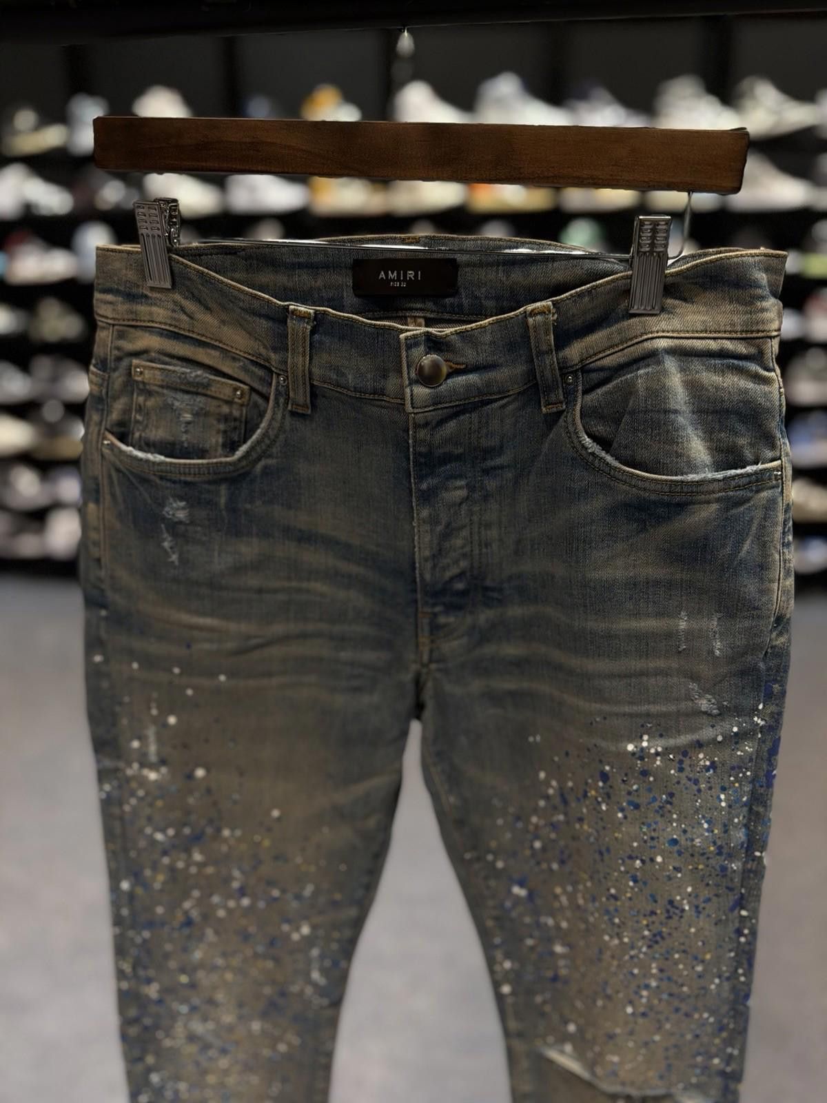 Amiri Size 32 Amiri Blue Crystal Painter Jeans 100% Authentic NEW Size US 32 / EU 48 - 5 Thumbnail